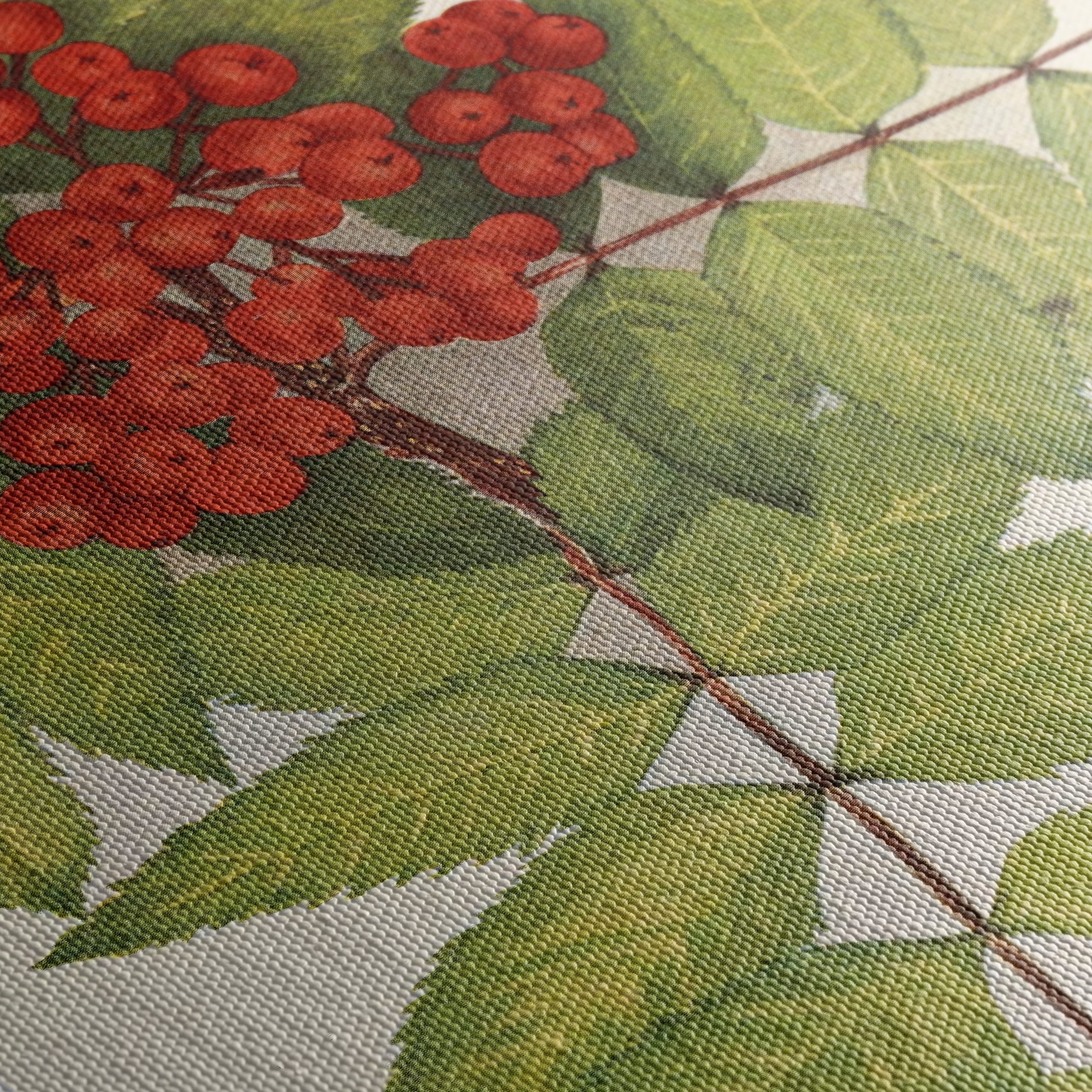 Vibrant Botanical Illustration of Rowan Berries - Image 5