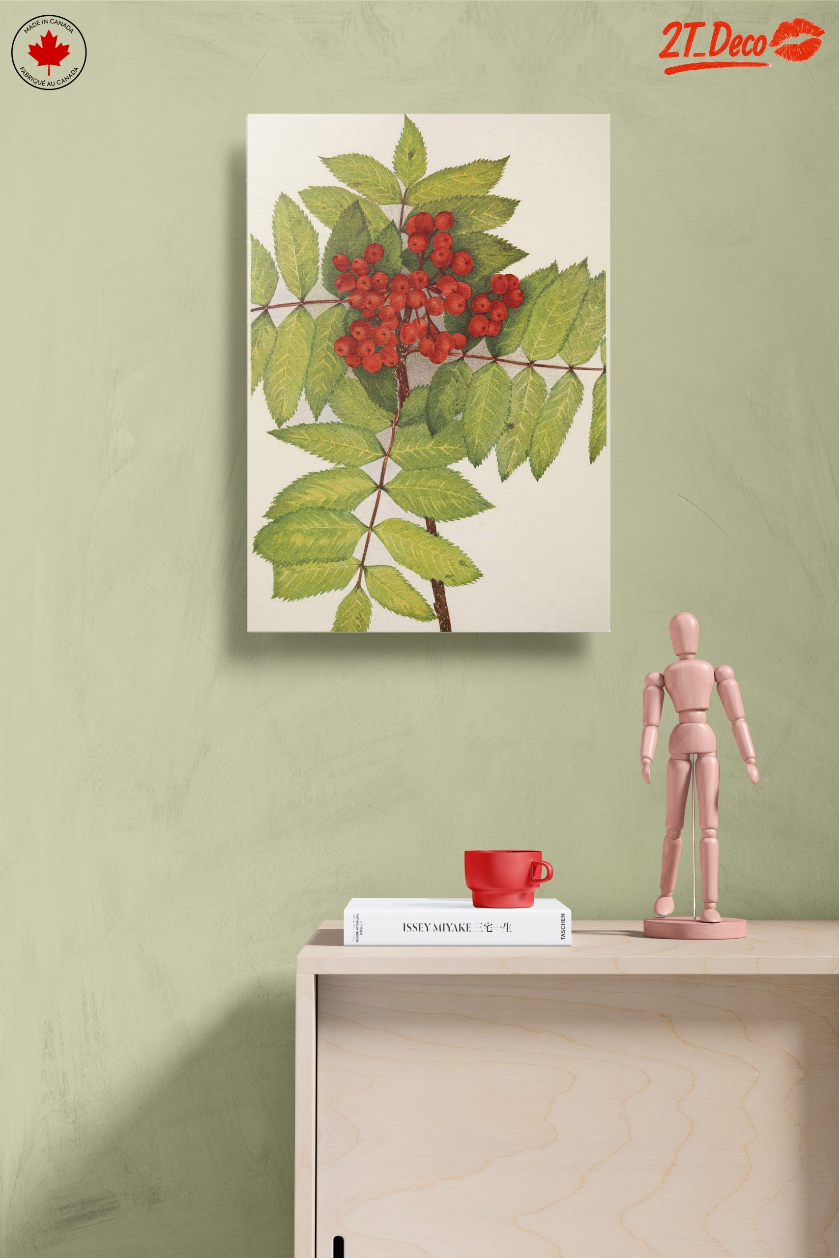 Vibrant Botanical Illustration of Rowan Berries - Image 14