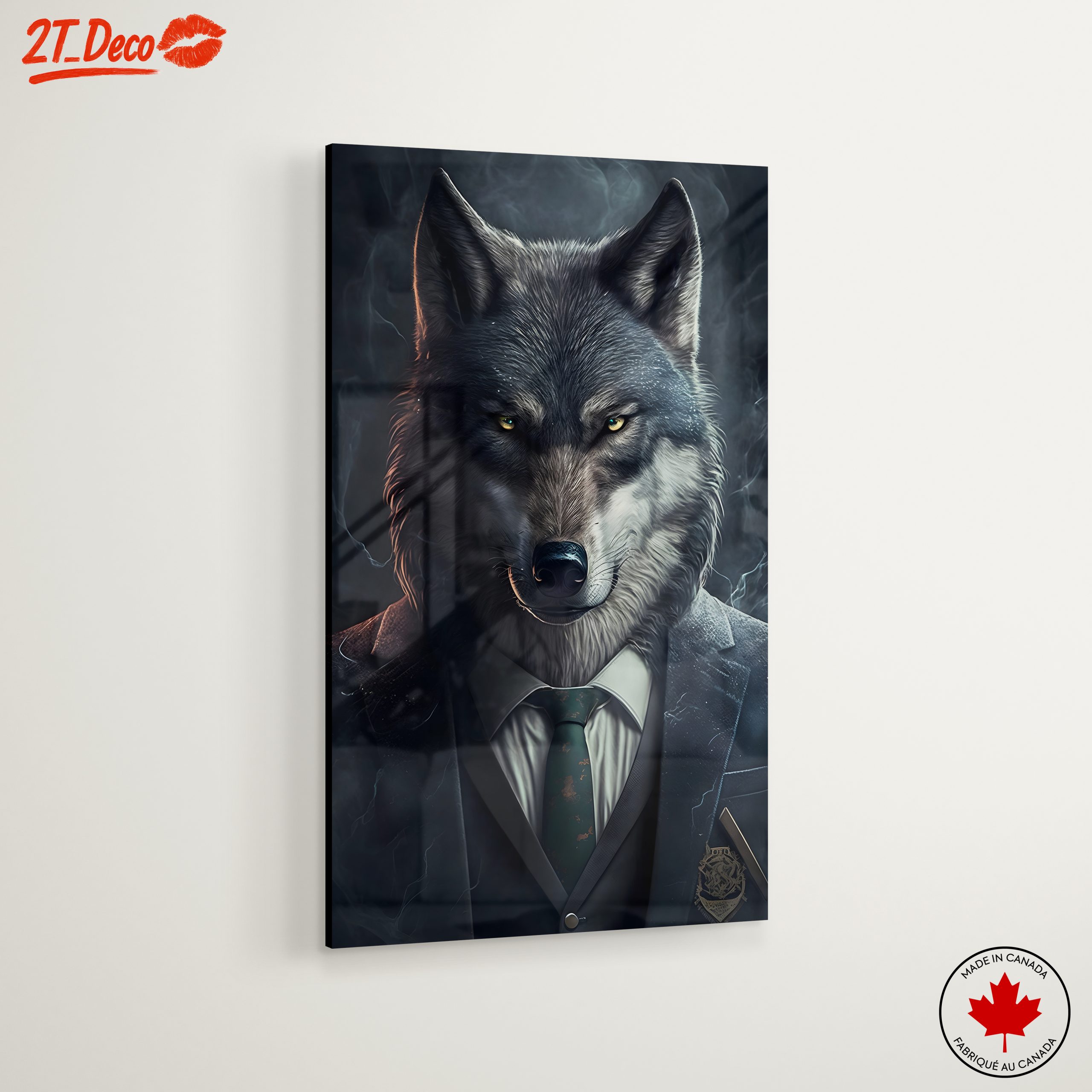Stylized Wolf Character in Suit Art - Image 6
