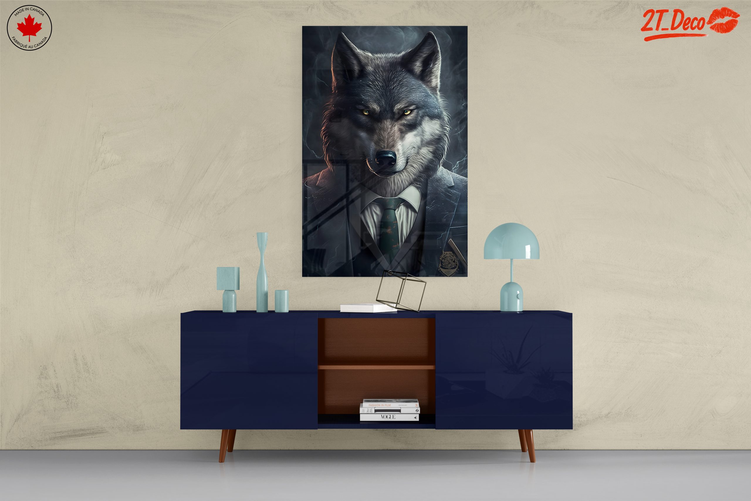 Stylized Wolf Character in Suit Art - Image 8