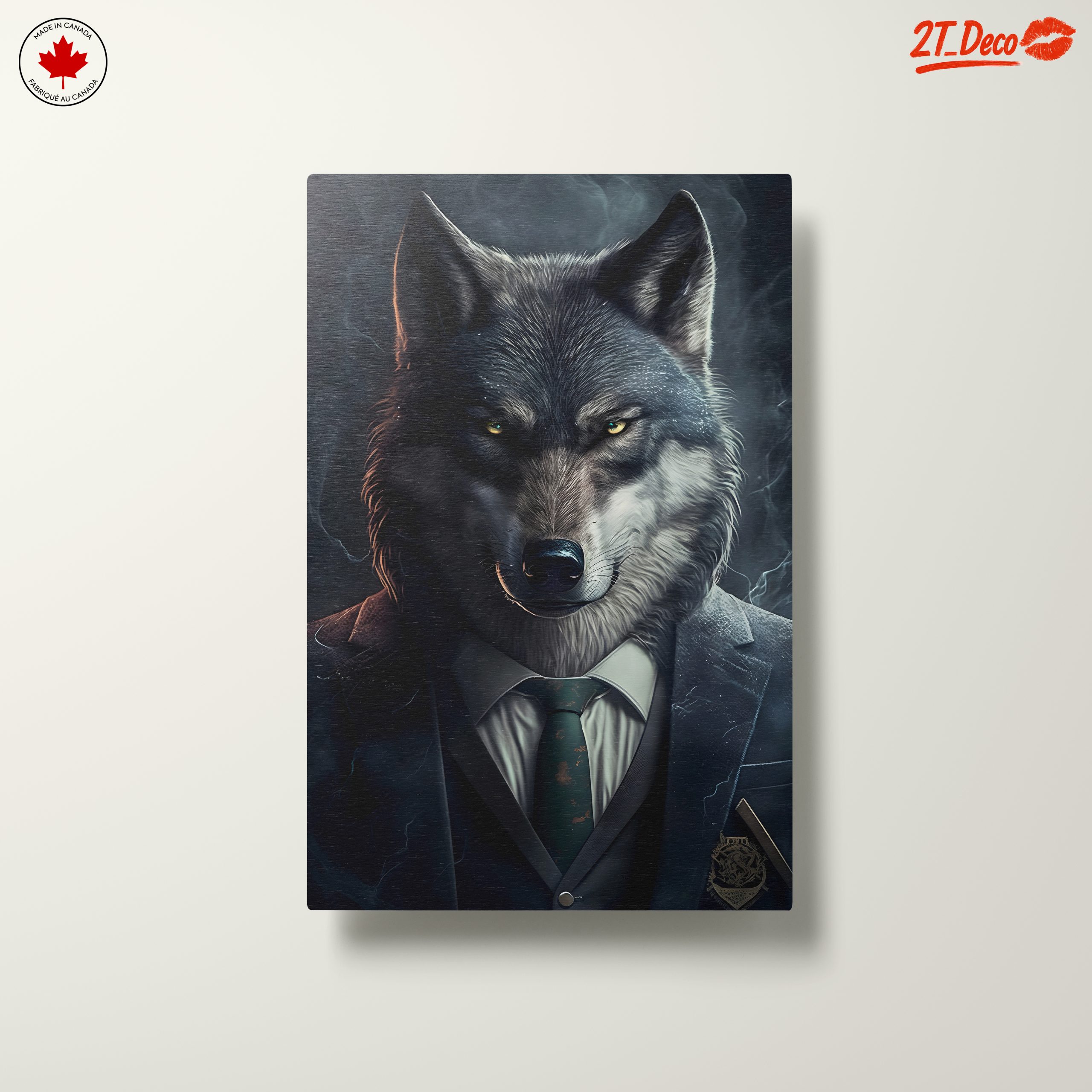 Stylized Wolf Character in Suit Art - Image 10