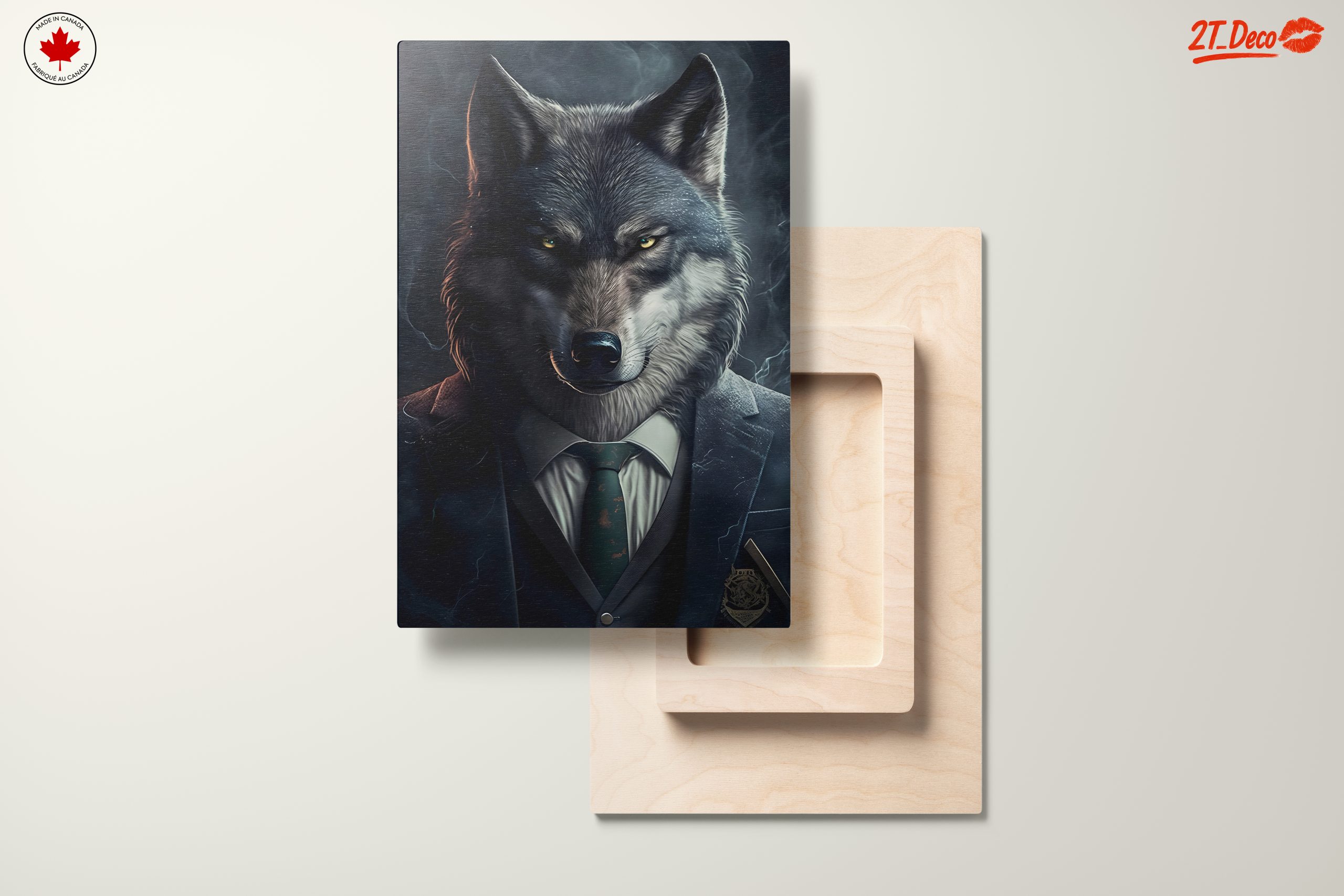 Stylized Wolf Character in Suit Art - Image 11