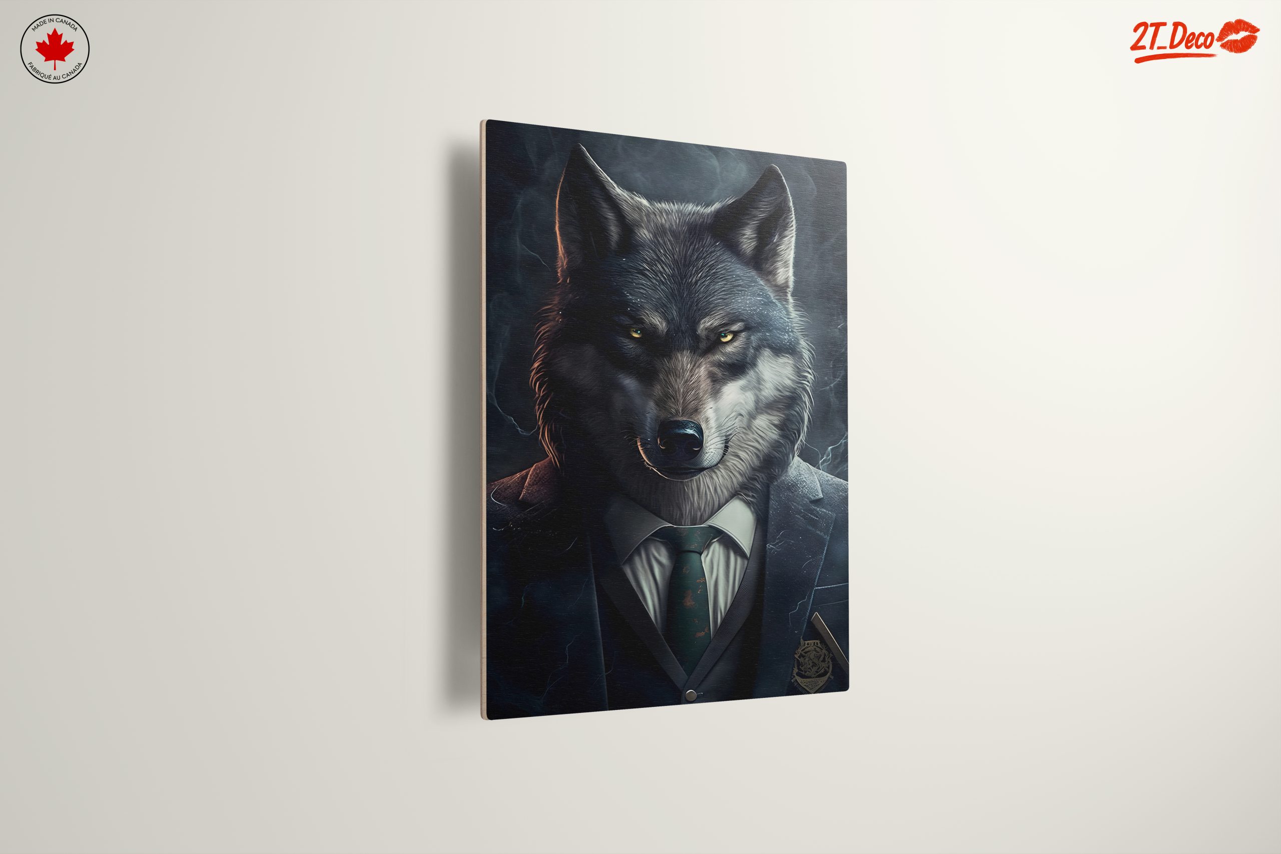 Stylized Wolf Character in Suit Art - Image 13