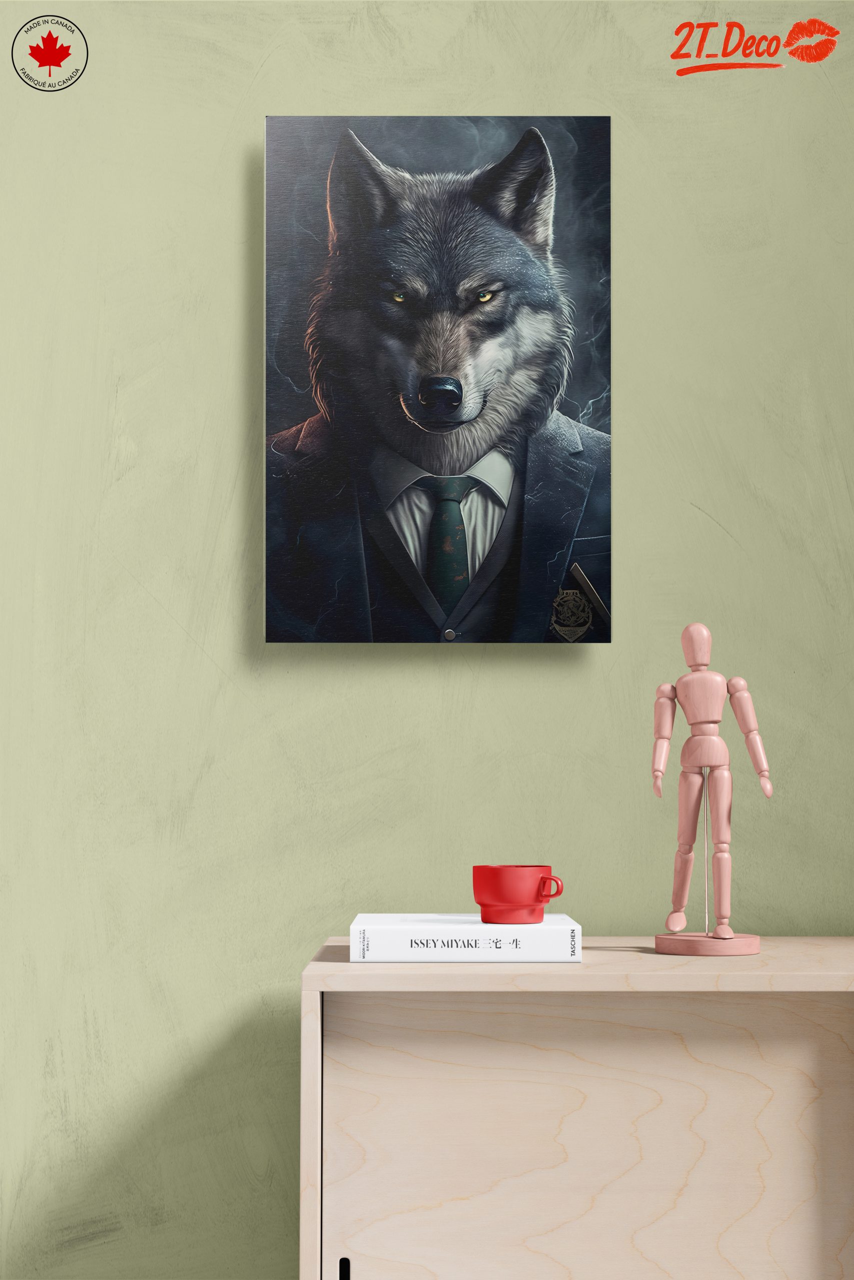 Stylized Wolf Character in Suit Art - Image 14