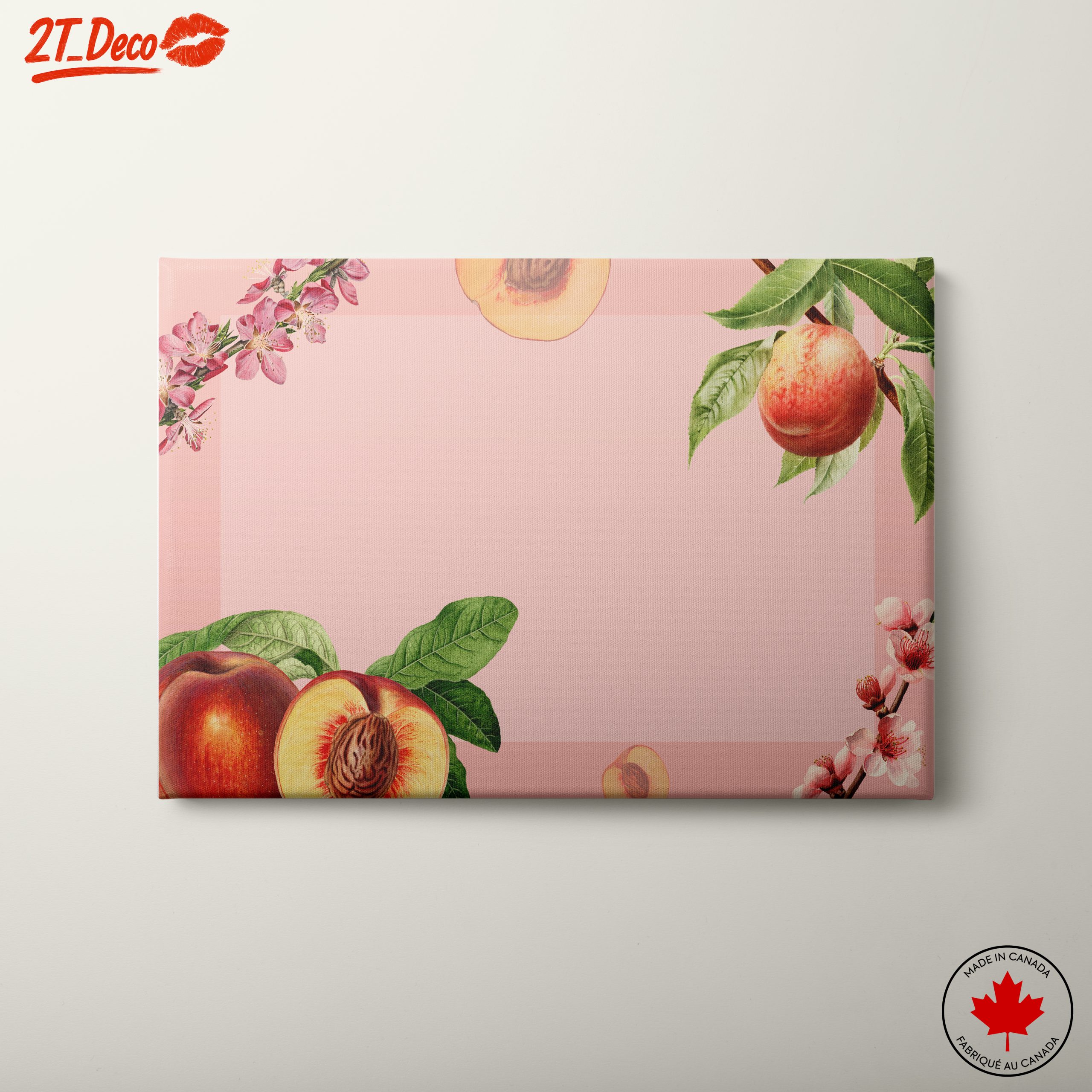 Peach Blossoms and Fruits Botanical Art