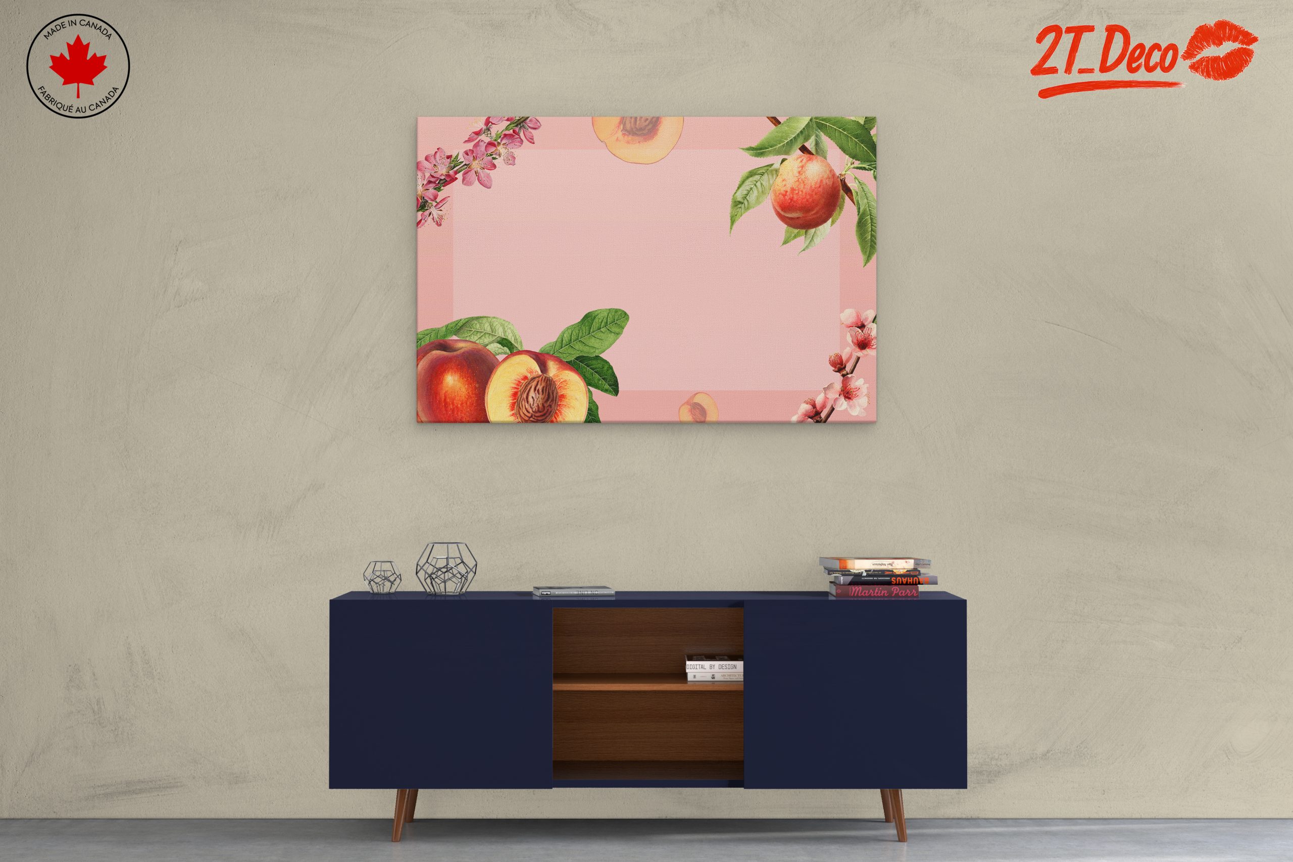 Peach Blossoms and Fruits Botanical Art - Image 3