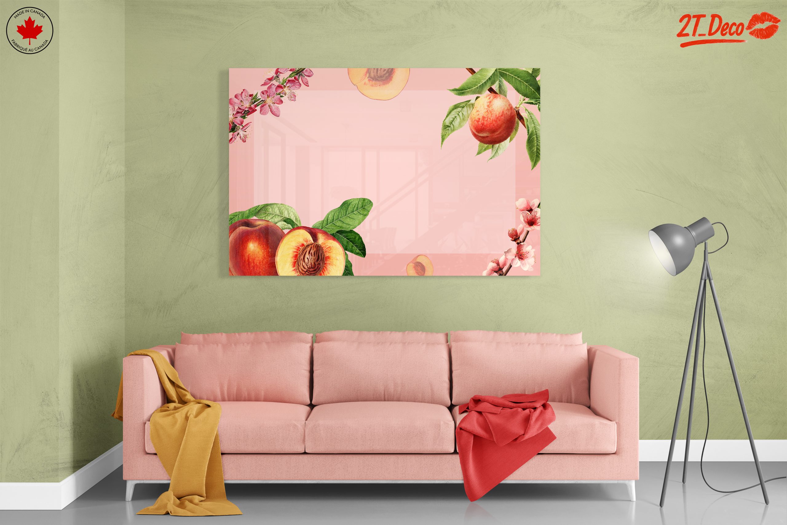 Peach Blossoms and Fruits Botanical Art - Image 7