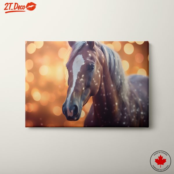 Majestic Horse Portrait with Artistic Bokeh