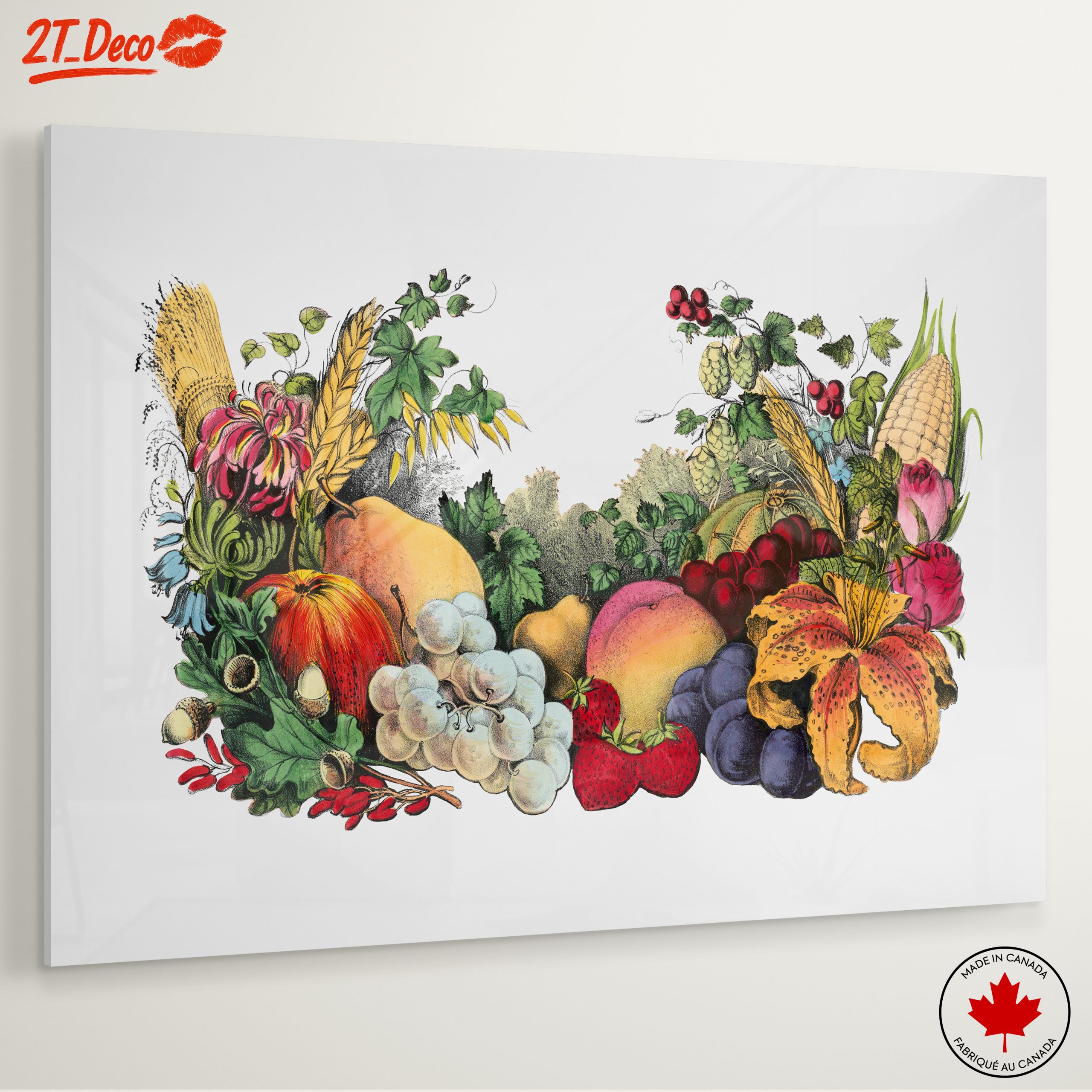 Vibrant Abstract Food Arrangement Art - Image 6