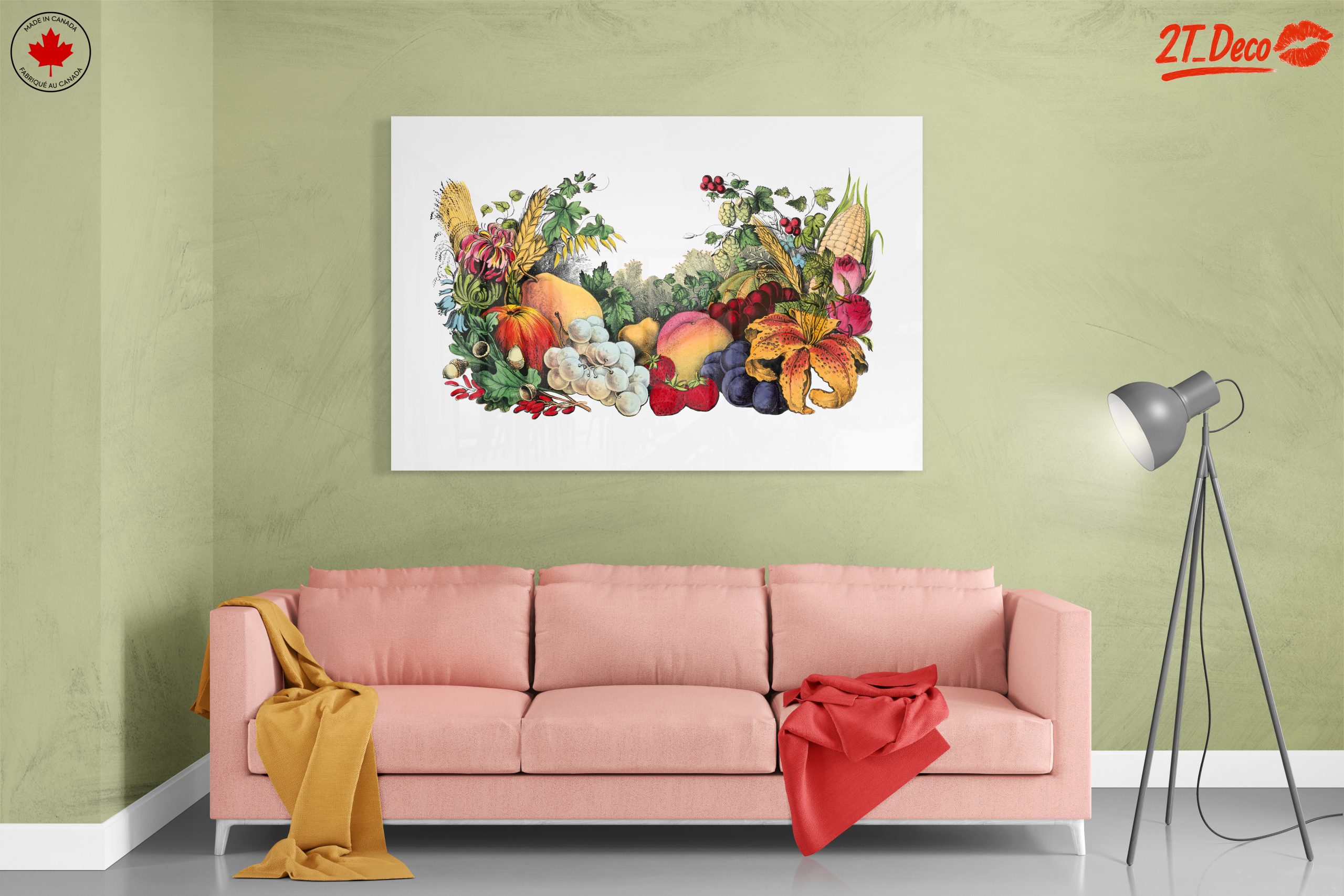 Vibrant Abstract Food Arrangement Art - Image 7