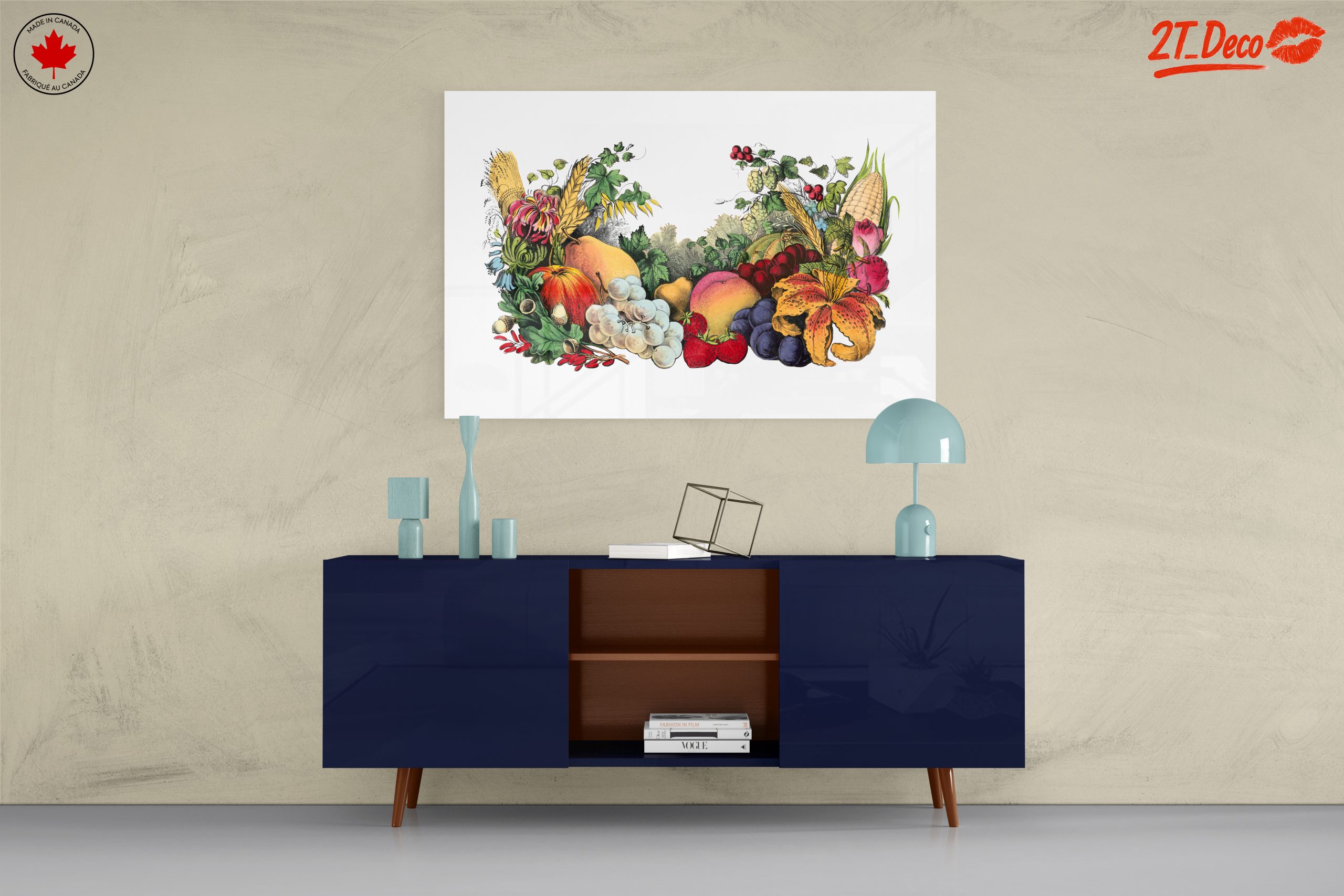 Vibrant Abstract Food Arrangement Art - Image 8