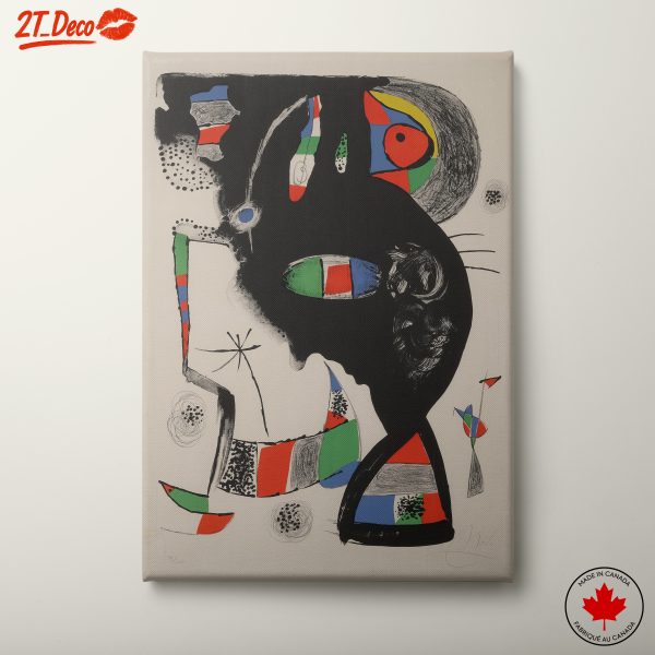 Bold Abstract Art Composition with Shapes and Colors