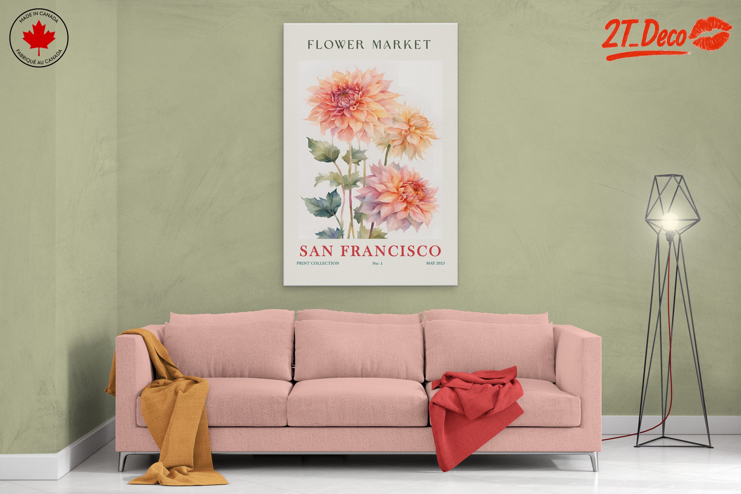 Beautiful Floral Art Featuring Dahlias - Image 2