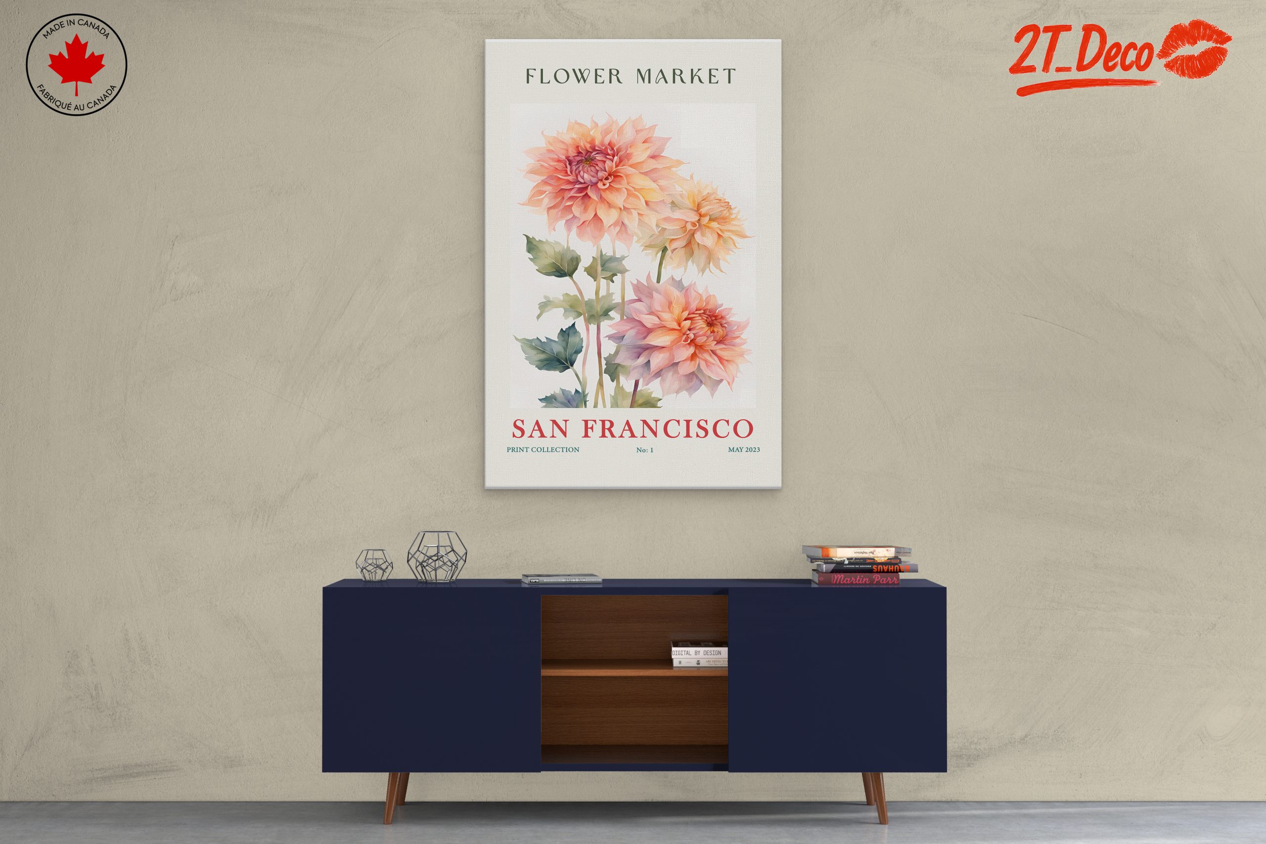 Beautiful Floral Art Featuring Dahlias - Image 3