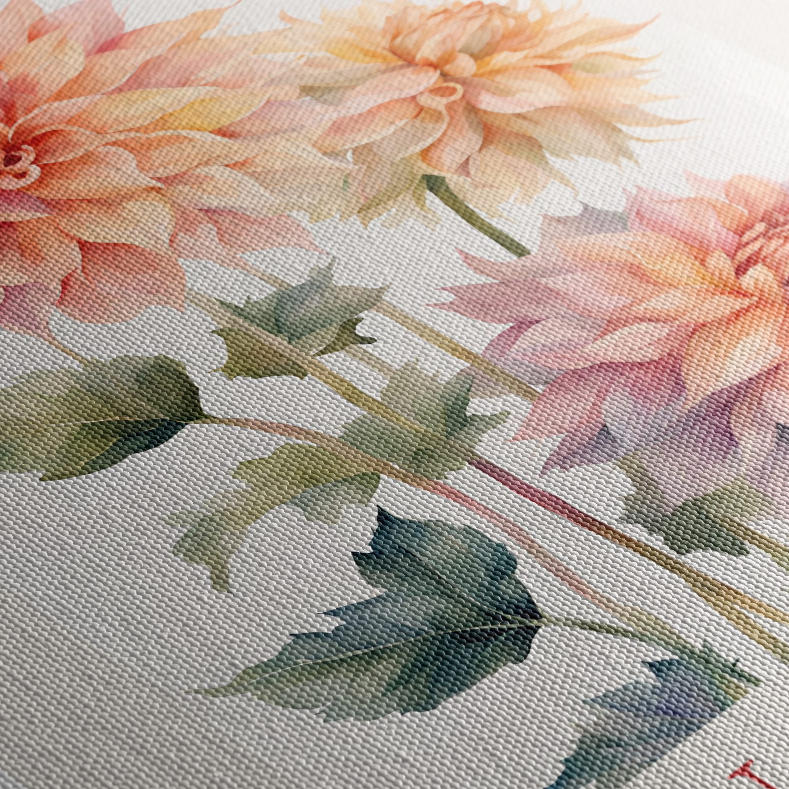 Beautiful Floral Art Featuring Dahlias - Image 5