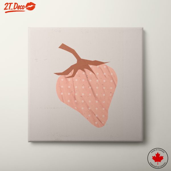 Stylized Strawberry Abstract Art