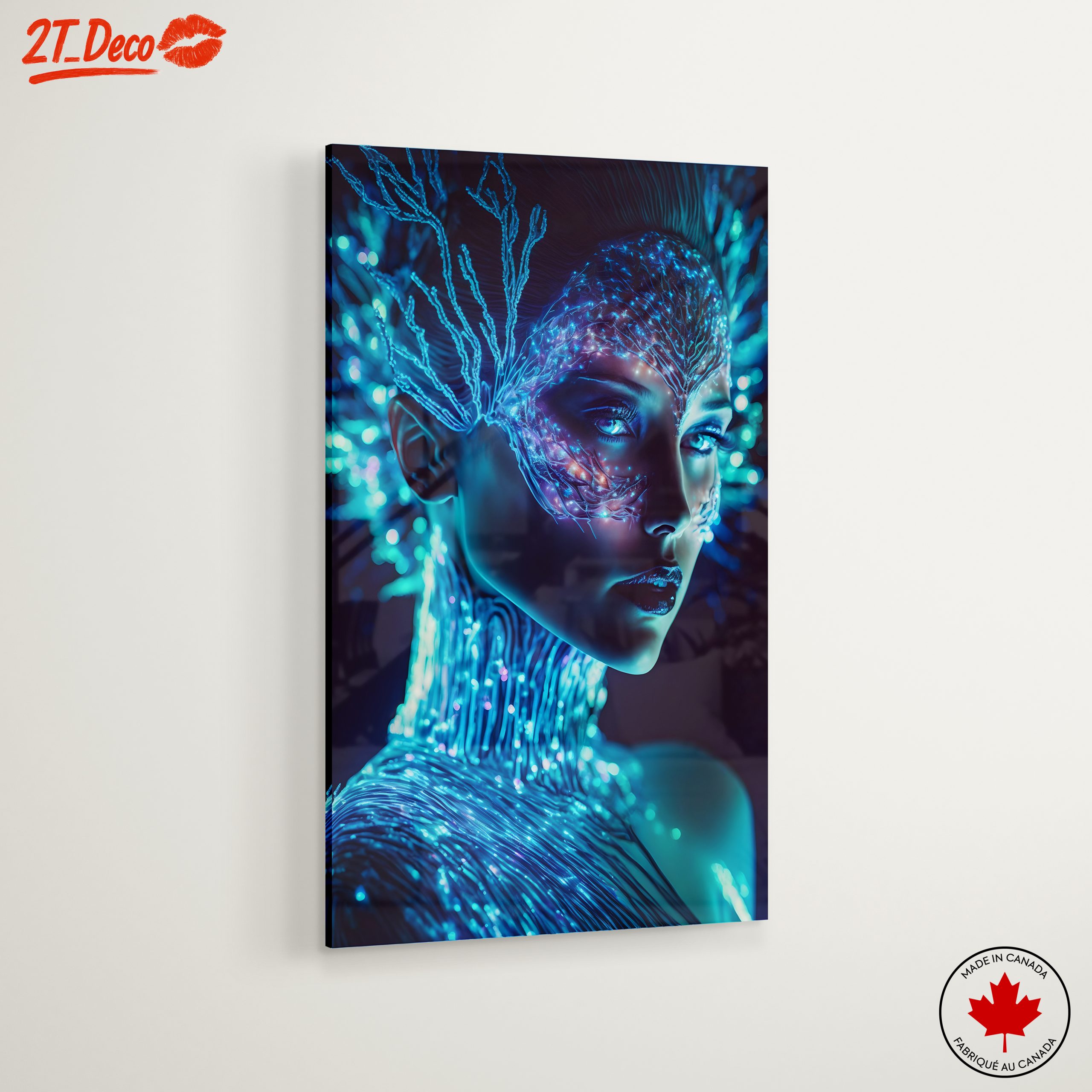 Glowing Character Portrait with Neon Elements - Image 6