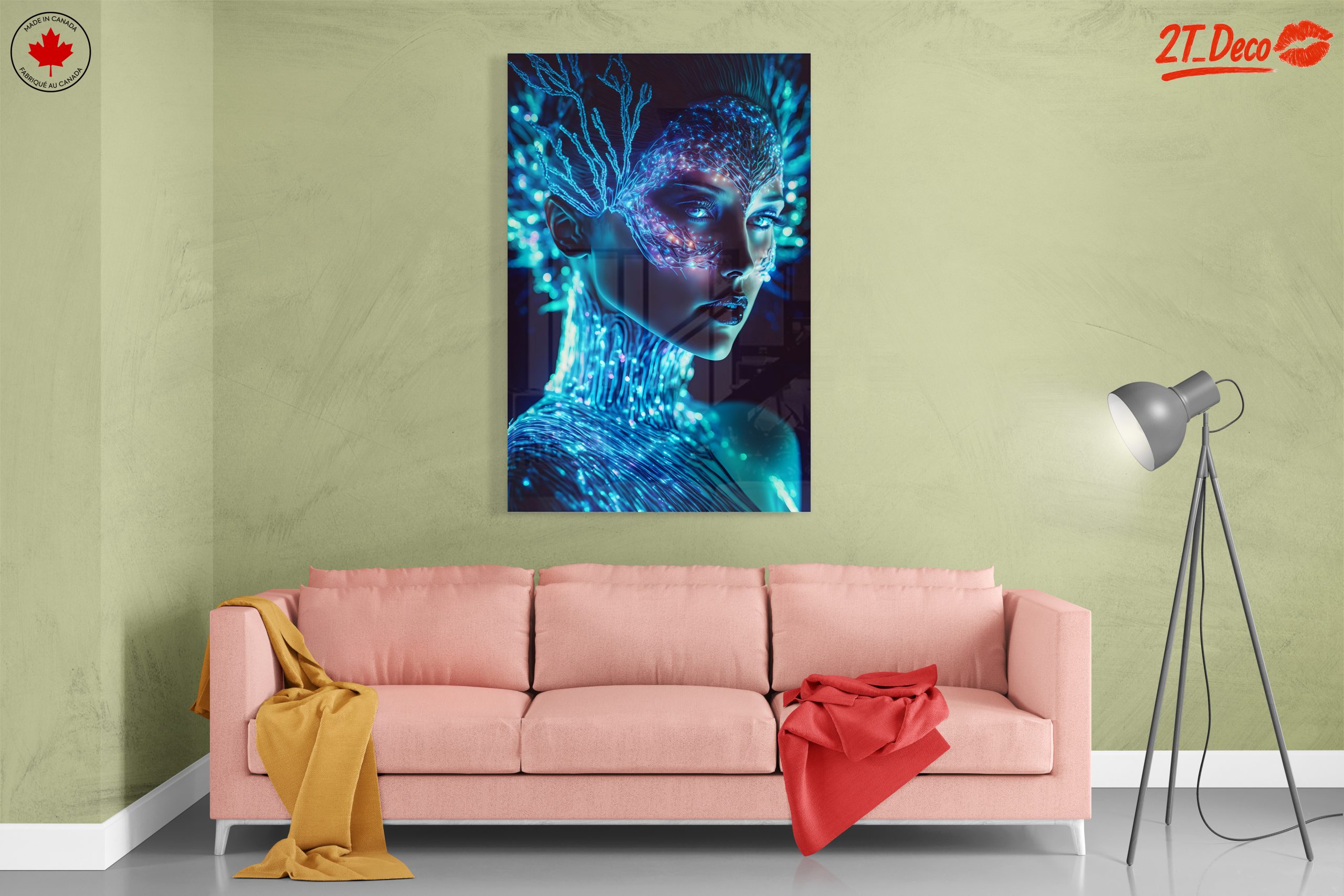 Glowing Character Portrait with Neon Elements - Image 7