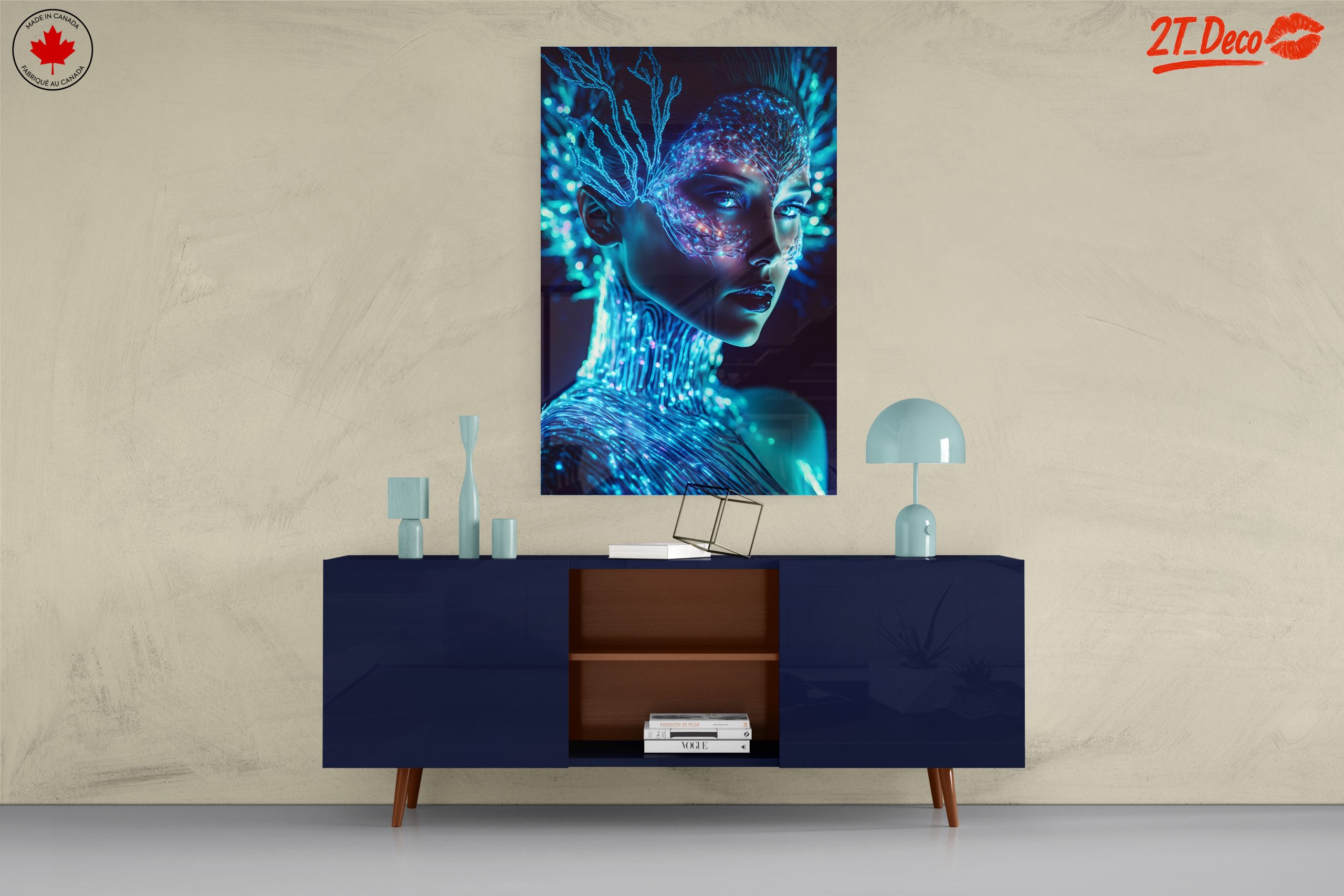 Glowing Character Portrait with Neon Elements - Image 8