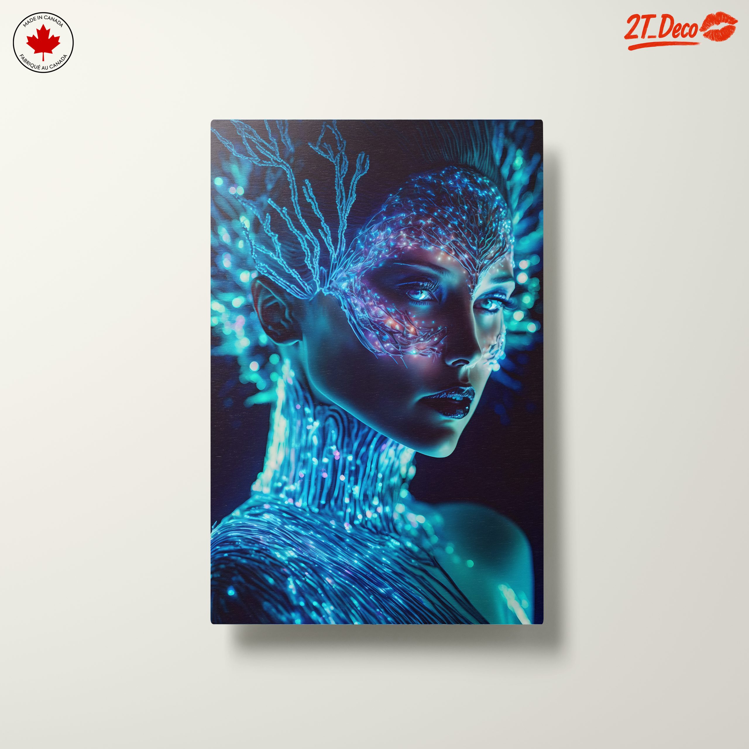 Glowing Character Portrait with Neon Elements - Image 10