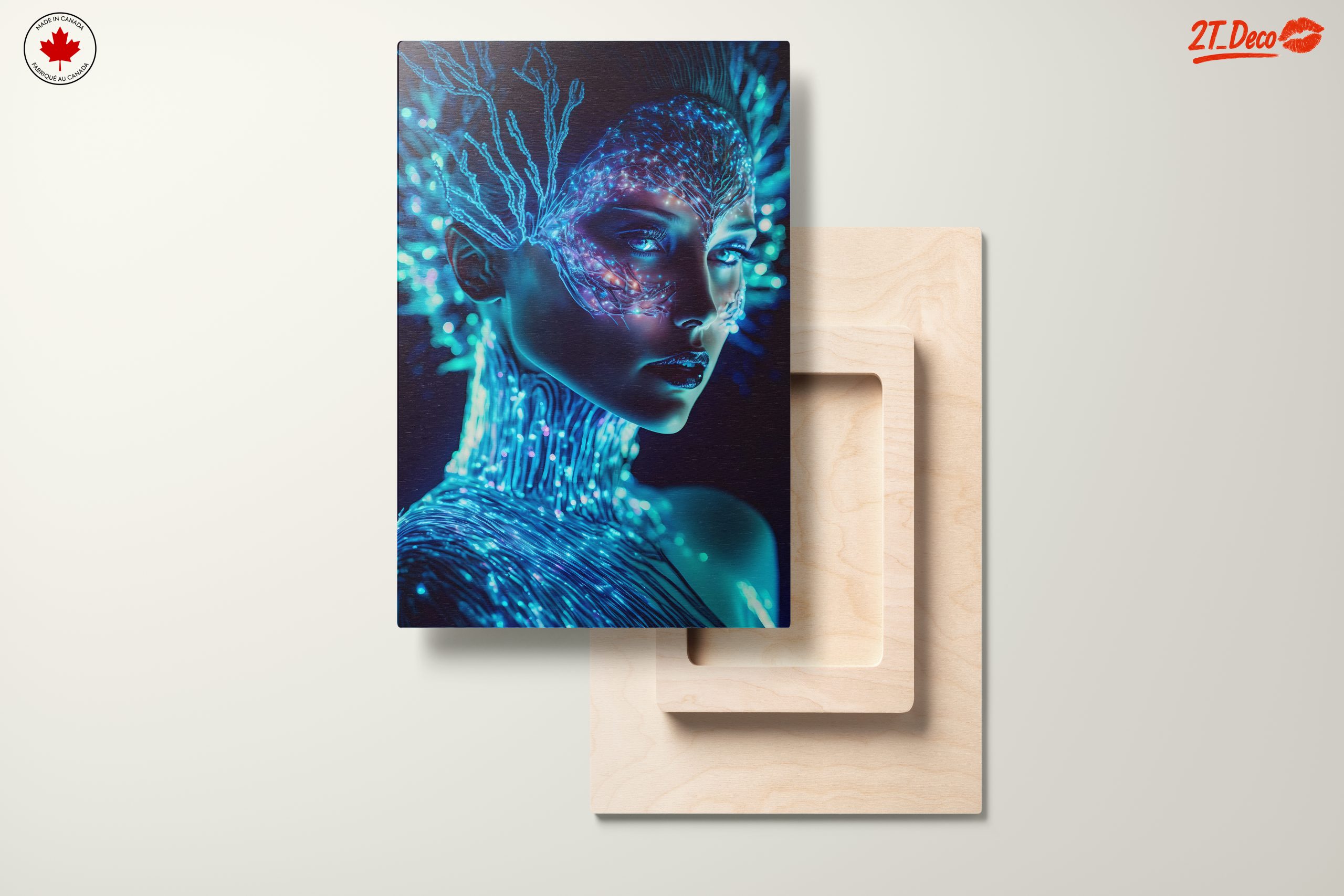 Glowing Character Portrait with Neon Elements - Image 11