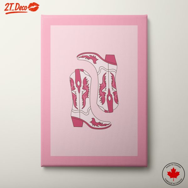 Stylized Cowgirl Boots Art