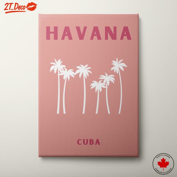 Havana Art Print Featuring Palm Trees