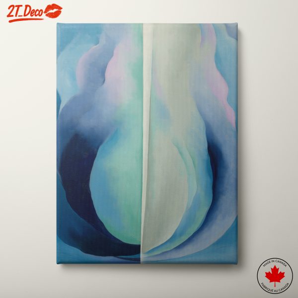 Abstract Fluid Art in Soothing Blues and Greens