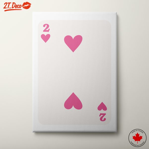 Pink Hearts Playing Card Design