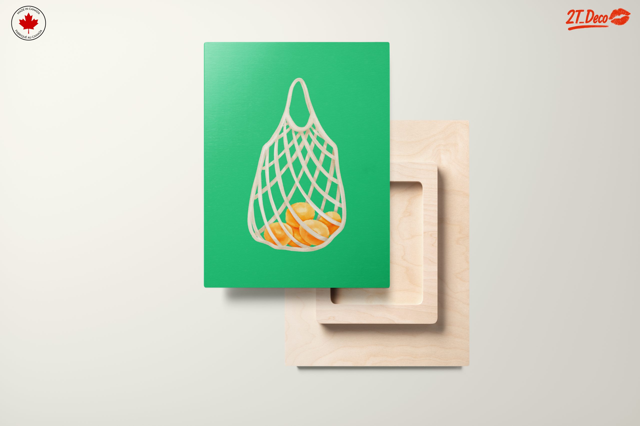 Whimsical Shopping Bag with Oranges Art - Image 11