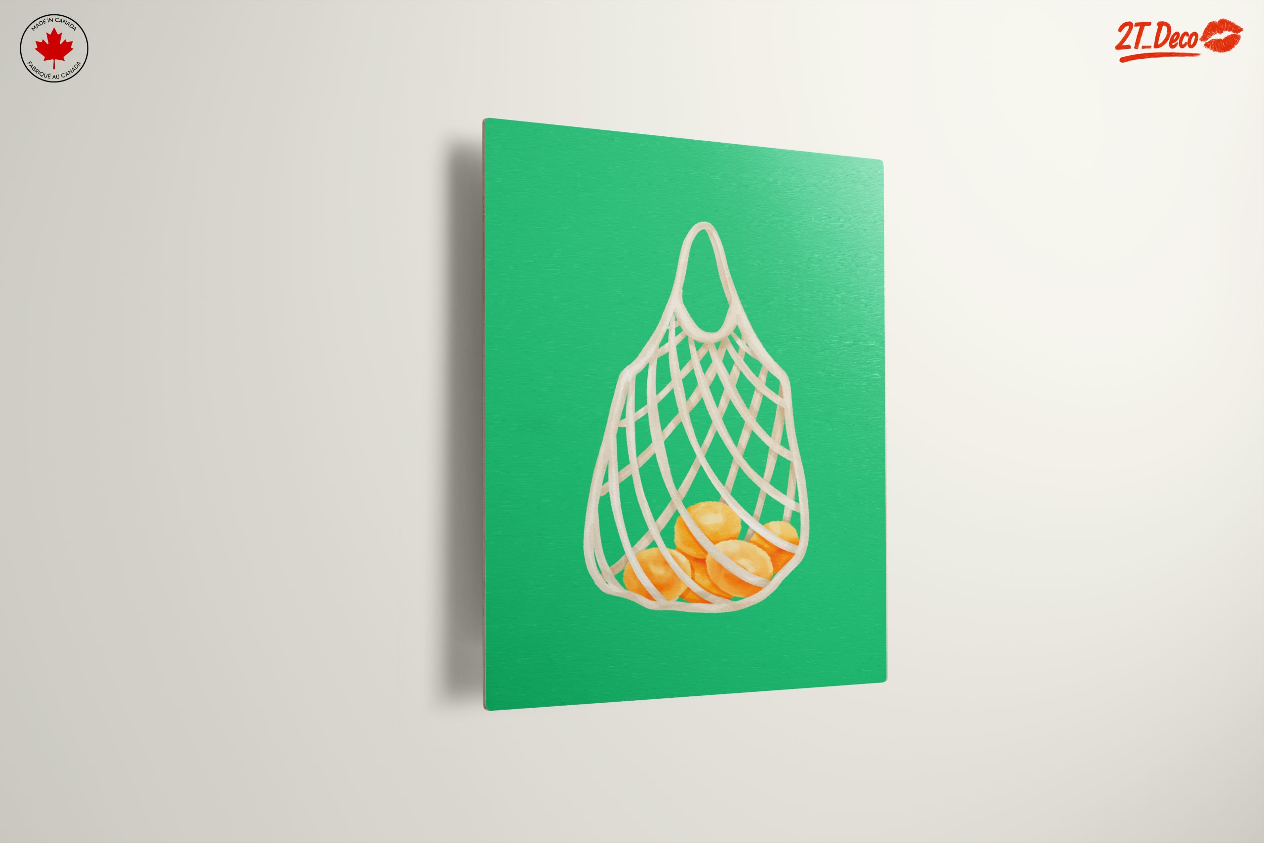 Whimsical Shopping Bag with Oranges Art - Image 13
