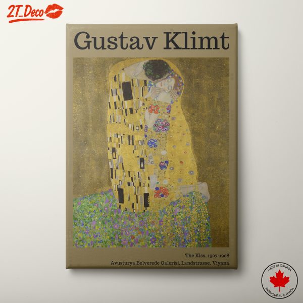 The Kiss by Gustav Klimt - Romantic Modern Art