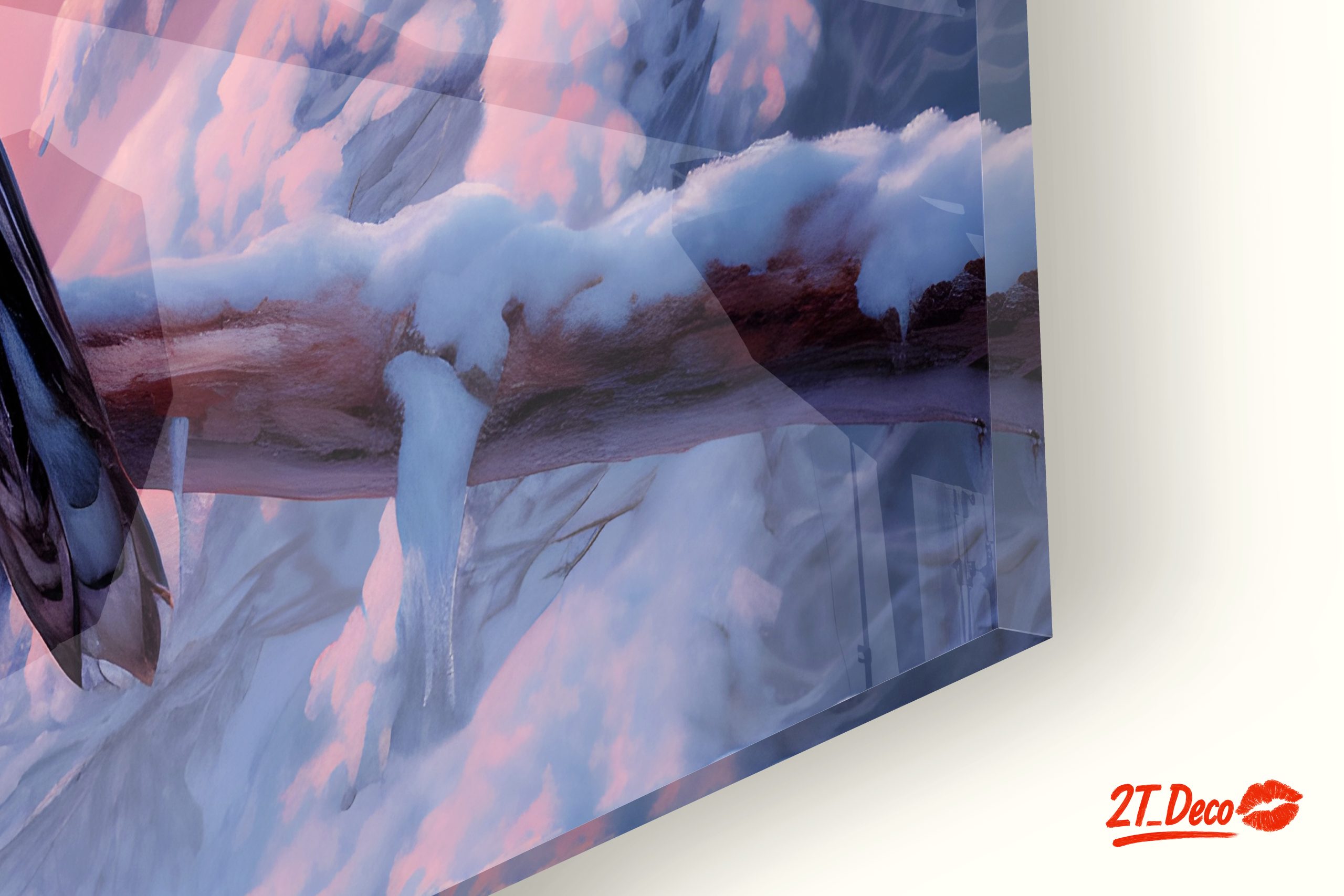 Ethereal Hawk in Snowy Landscape - Image 9