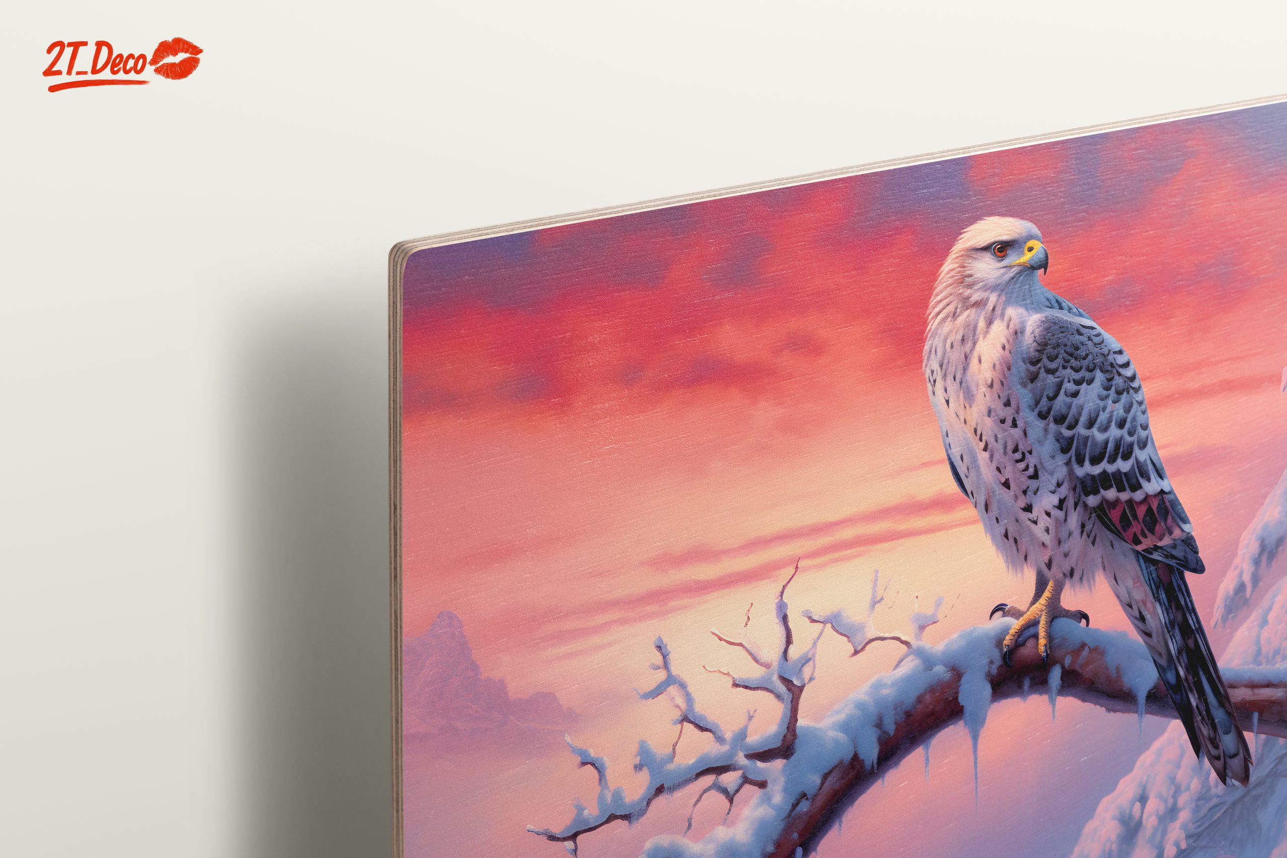 Ethereal Hawk in Snowy Landscape - Image 15
