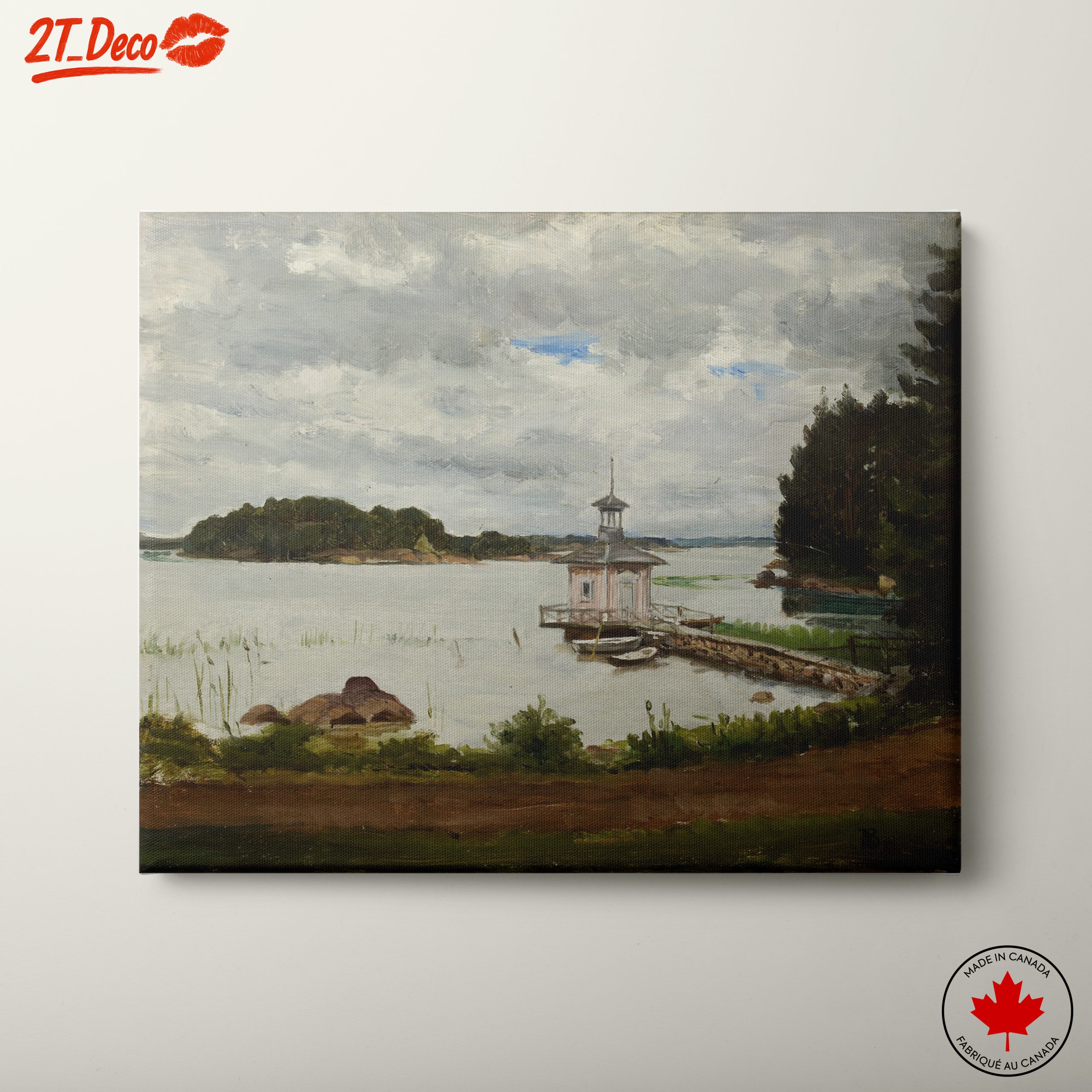 Coastal Landscape Scene with Serenity