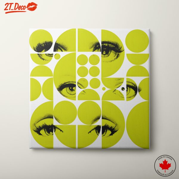 Geometric Abstract Art Featuring Eyes