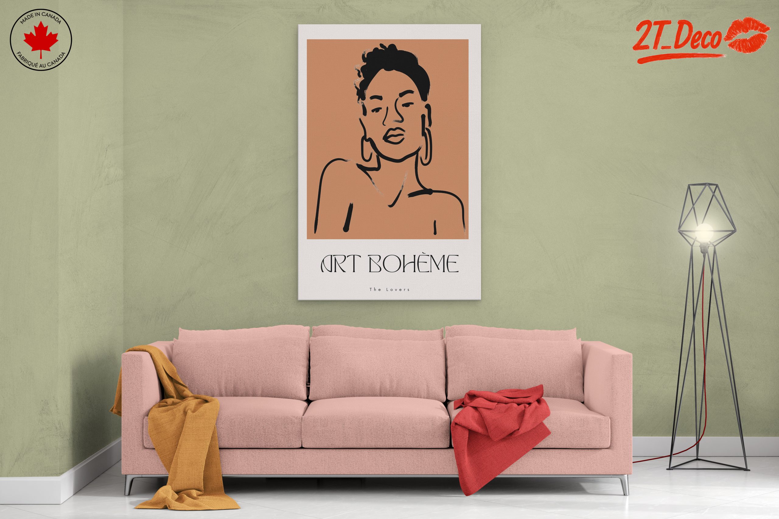 Stylized Contemporary Portrait of Lovers - Image 2