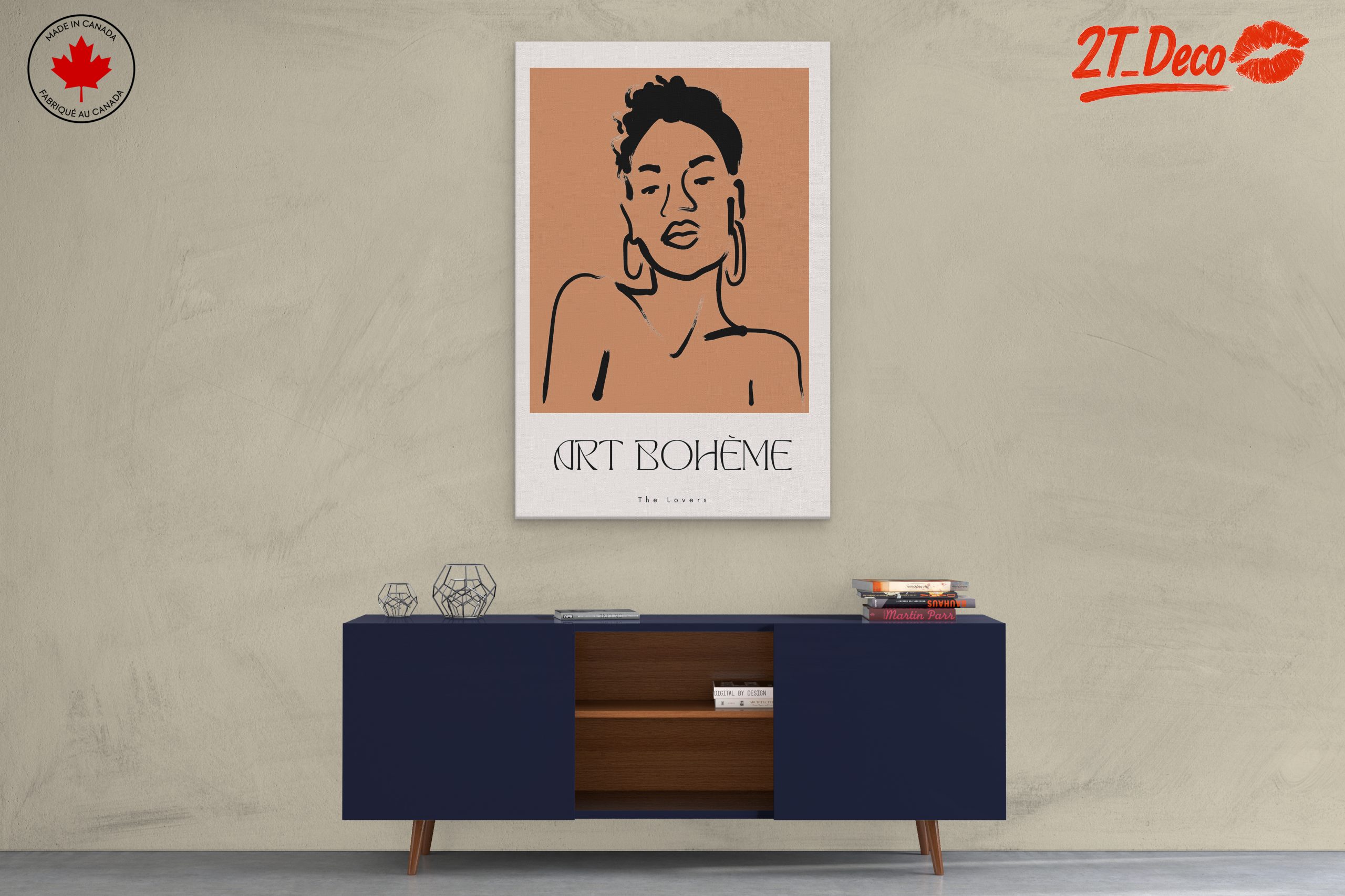 Stylized Contemporary Portrait of Lovers - Image 3