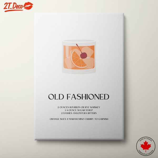 Old Fashioned Cocktail Recipe Art 3