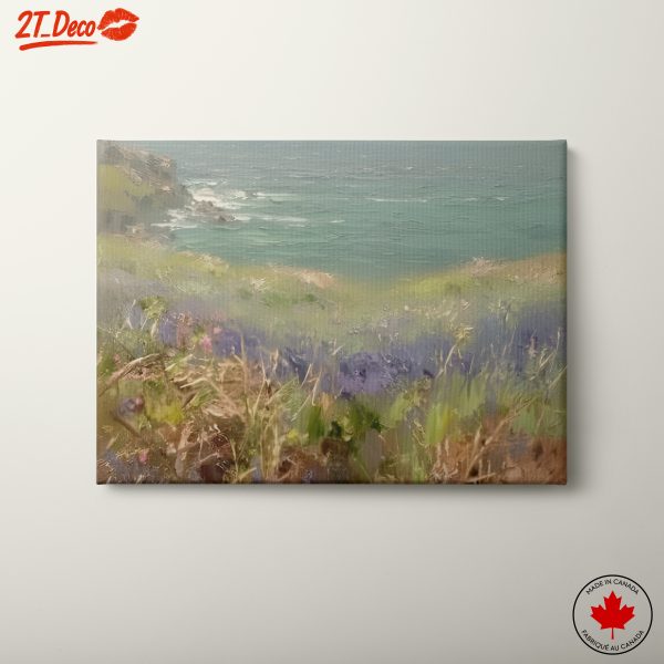 Coastal Landscape with Lavender Fields