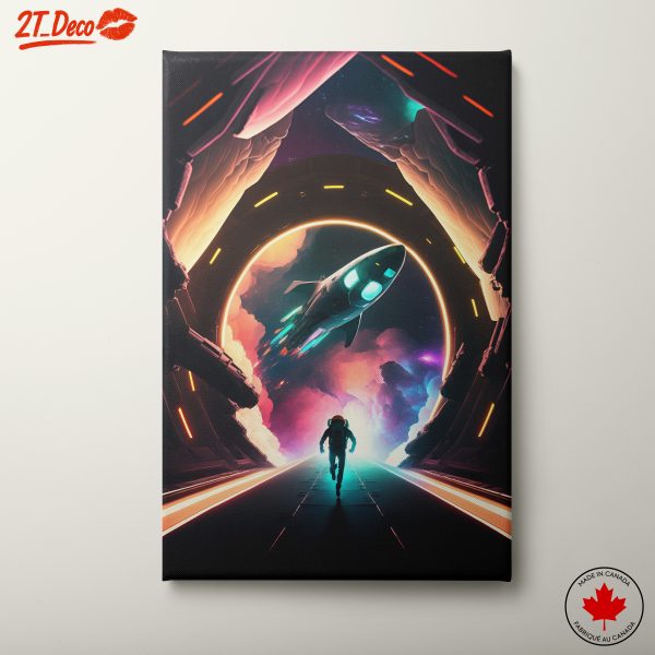 Vibrant Dynamic Space Adventure Art 2