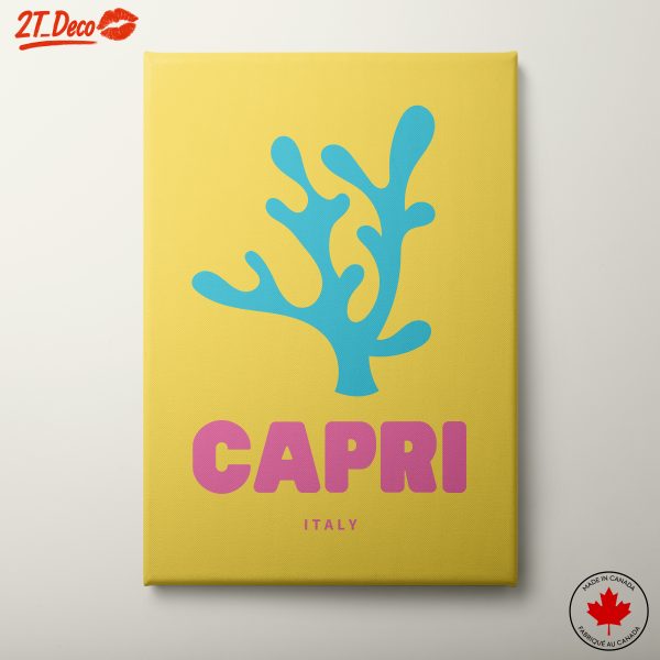 Colorful Coastal Island Coral Art