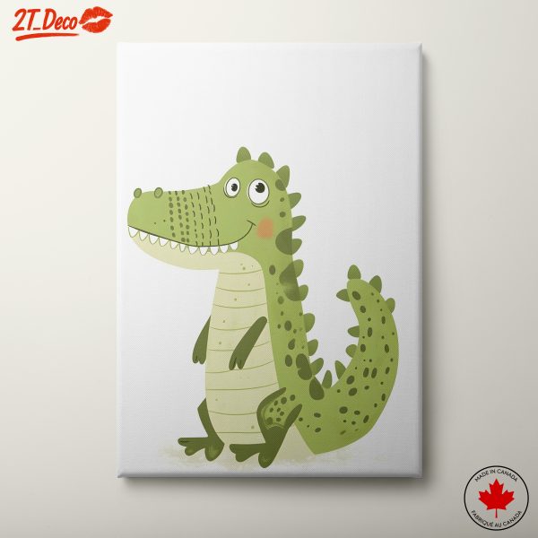 Playful Crocodile Character Art
