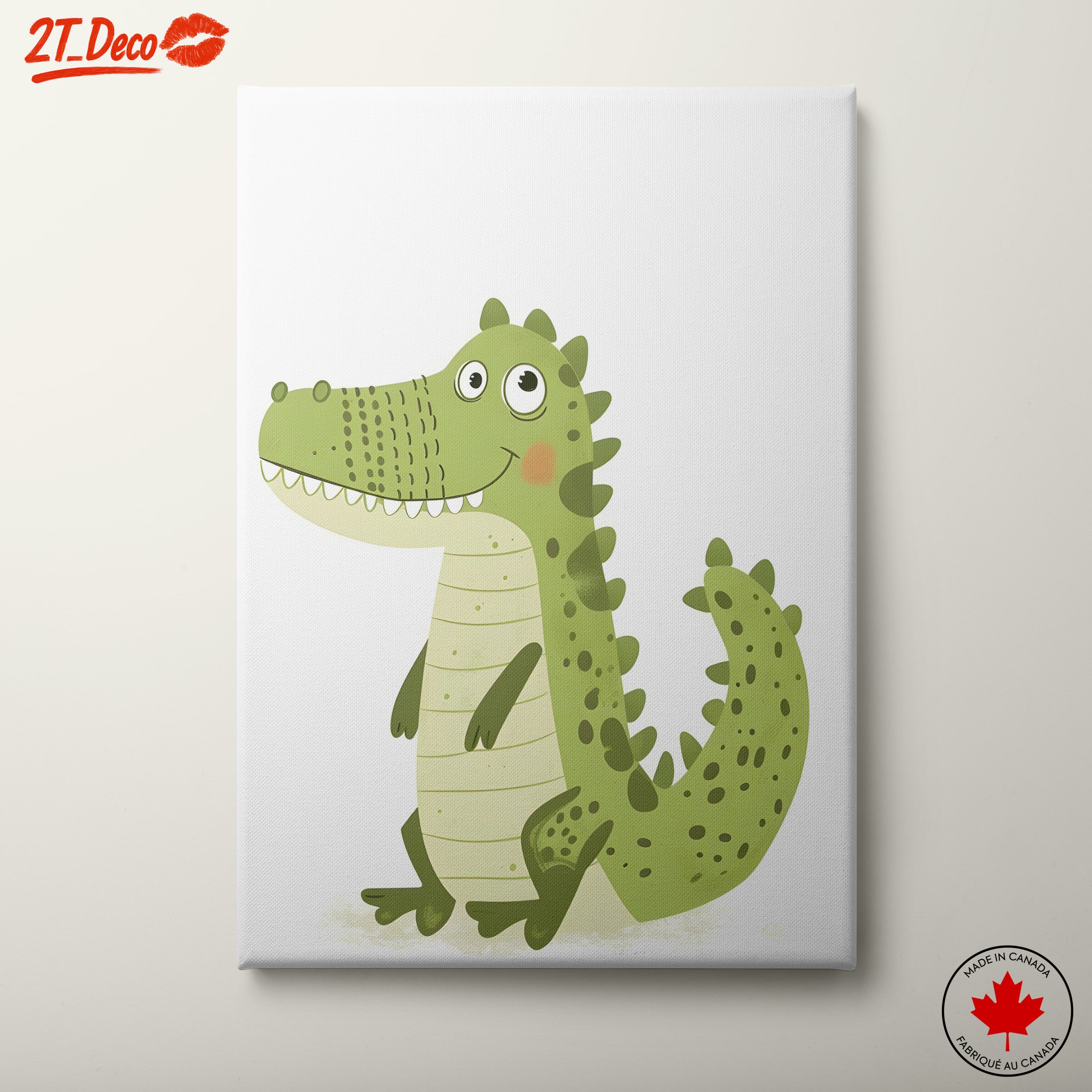 Playful Crocodile Character Art