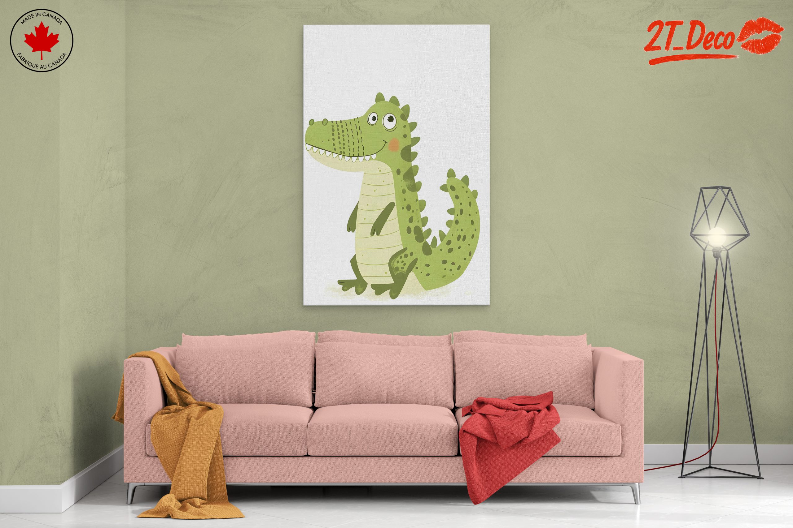 Playful Crocodile Character Art - Image 2