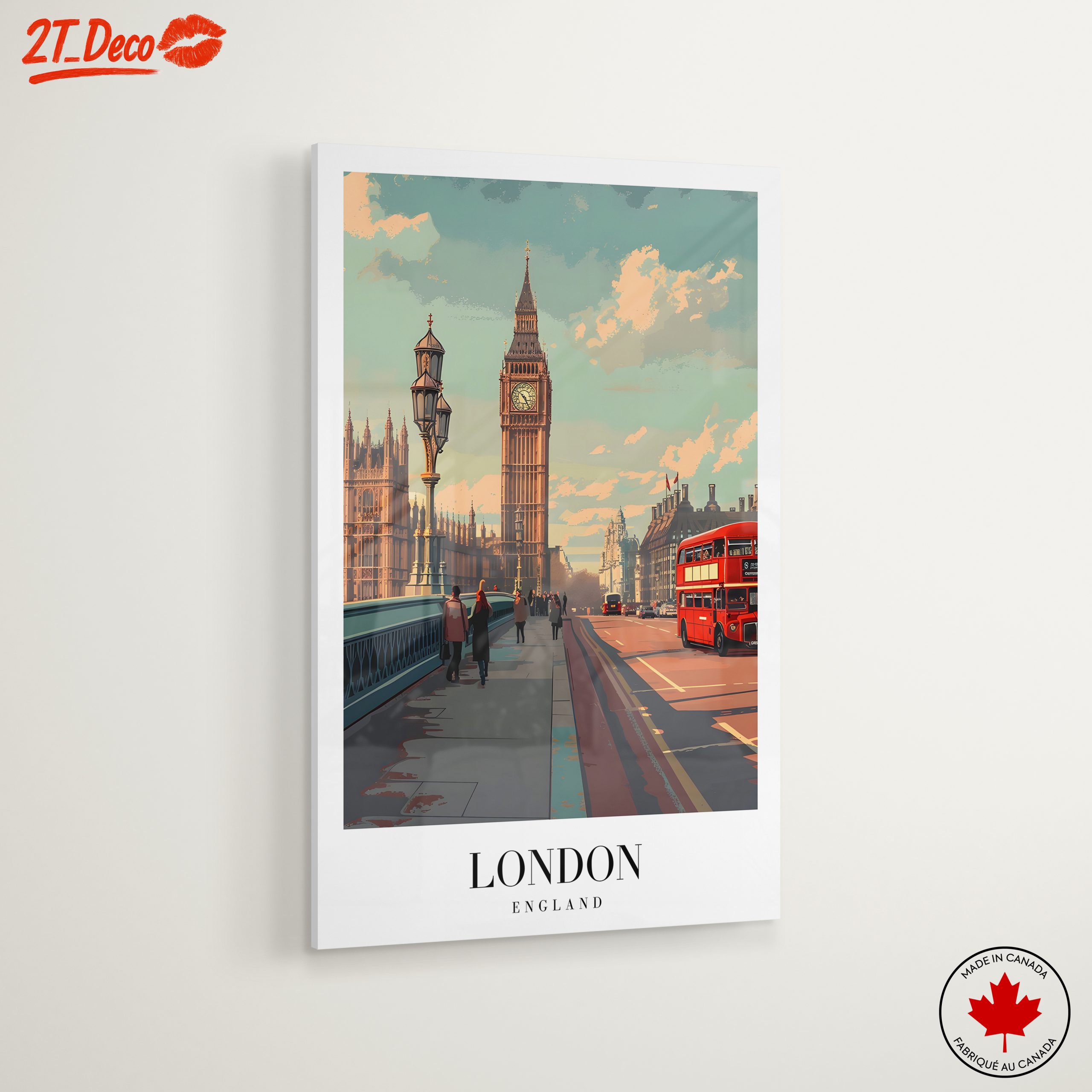 London Big Ben and Red Bus Scene - Image 6