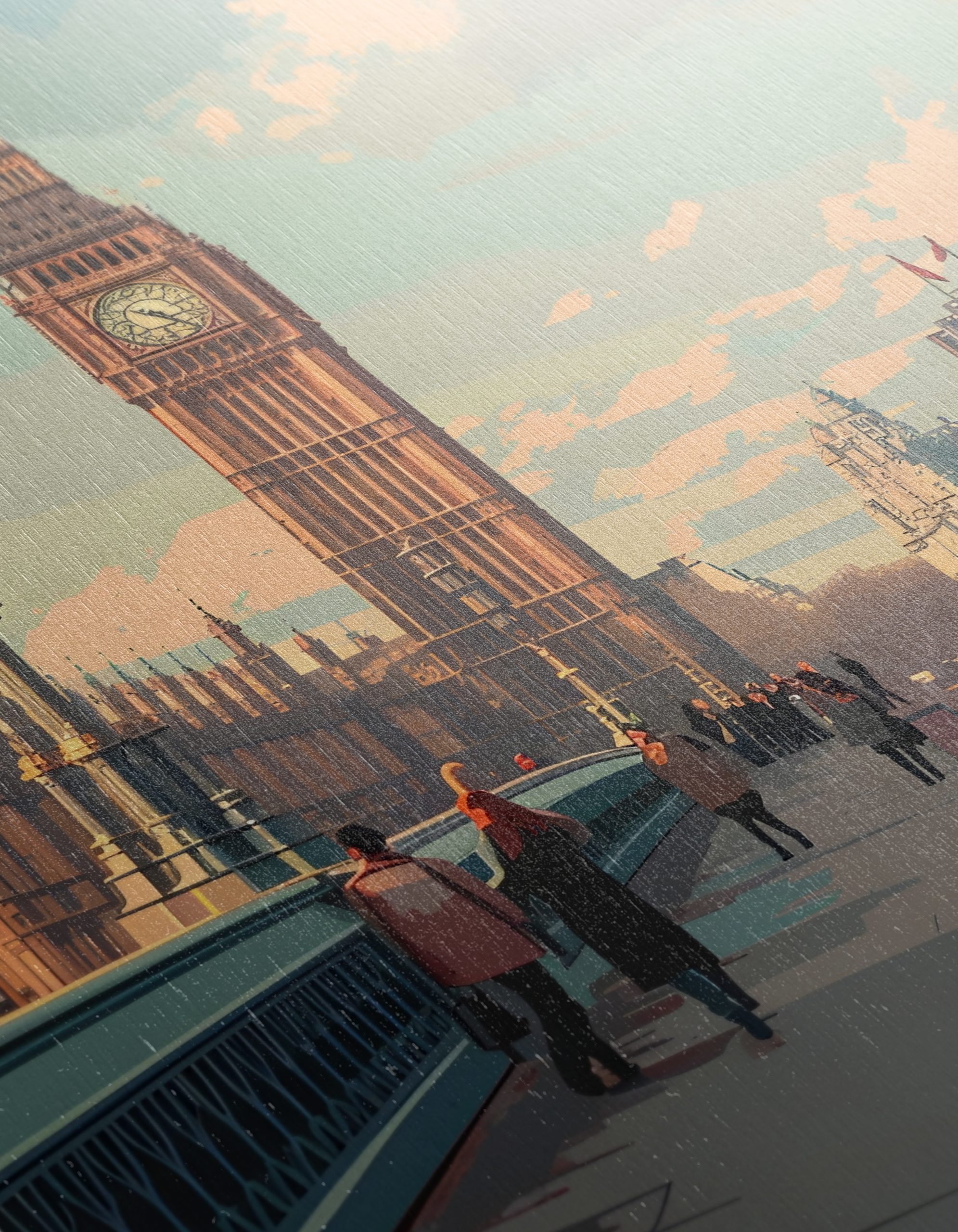 London Big Ben and Red Bus Scene - Image 12