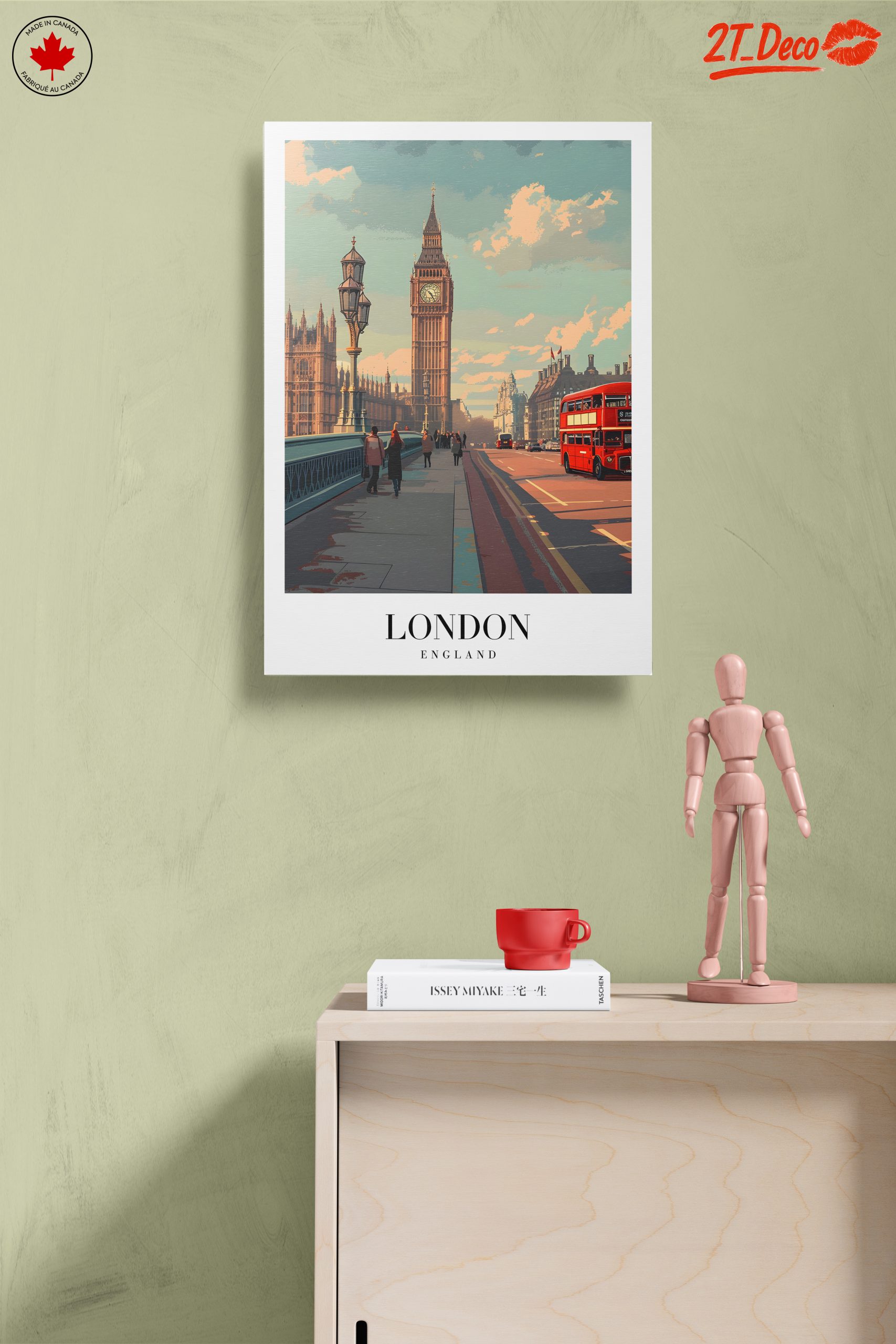 London Big Ben and Red Bus Scene - Image 14
