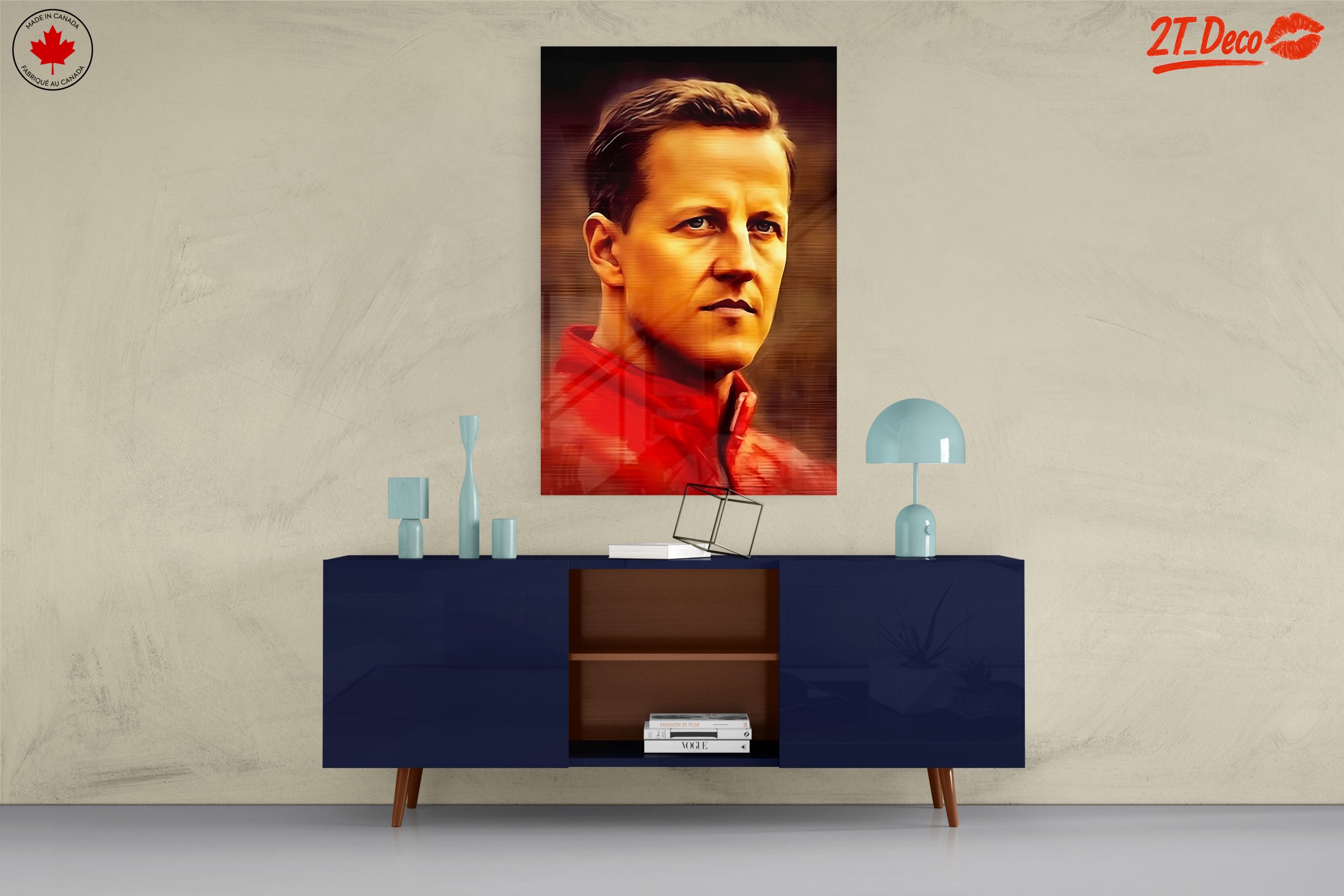 Iconic Motorsport Legend Portrait - Image 8