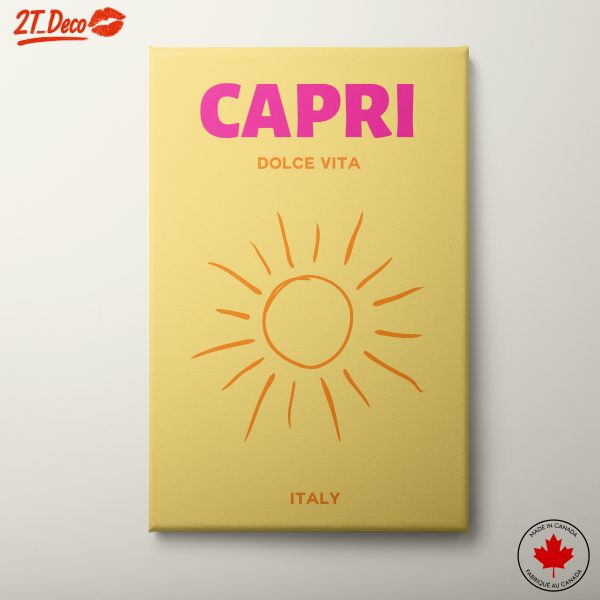 Capri Dolce Vita Sunset Artwork